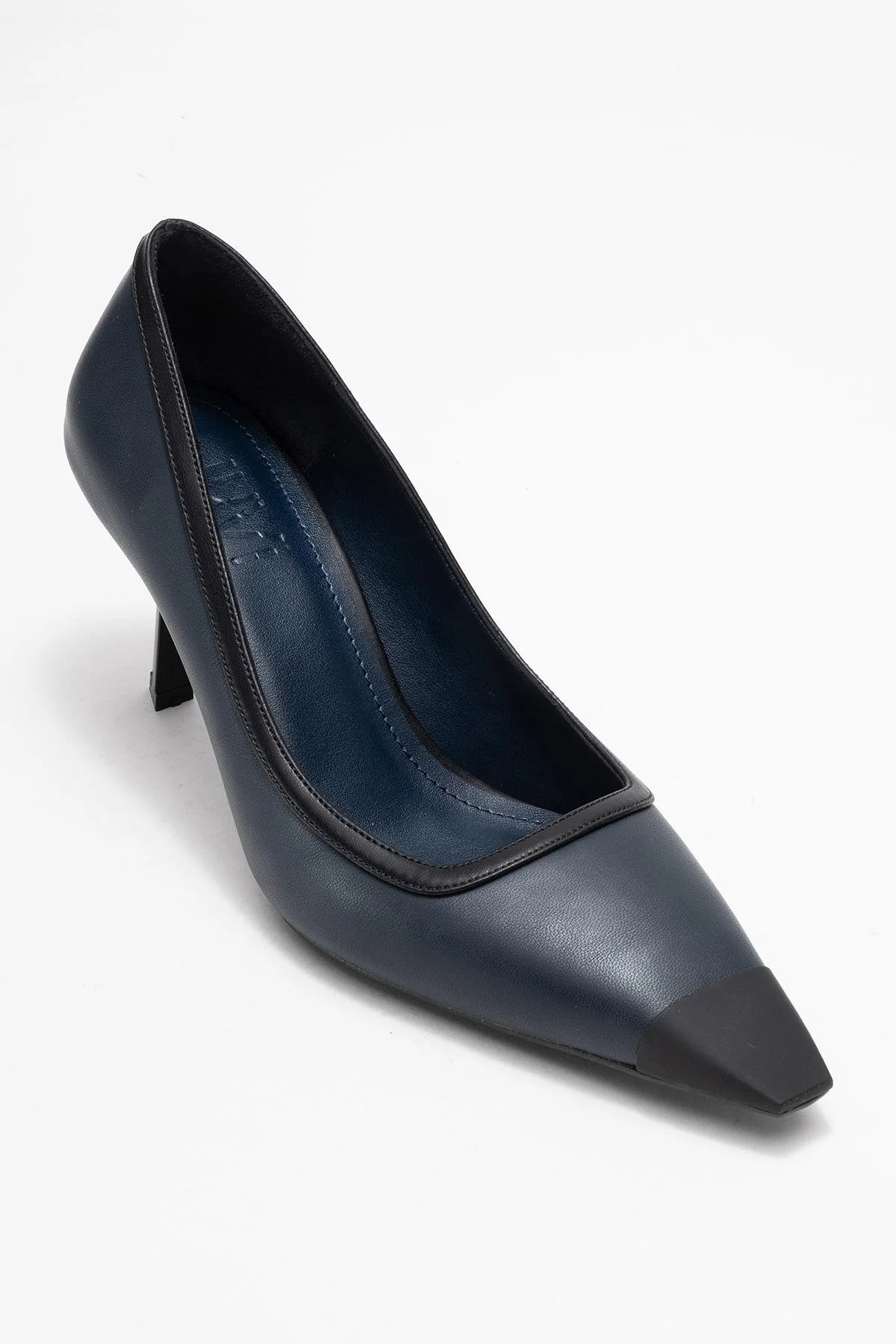 Rona - Navy Matte Toe Heeled Shoe (Women) - Image 3
