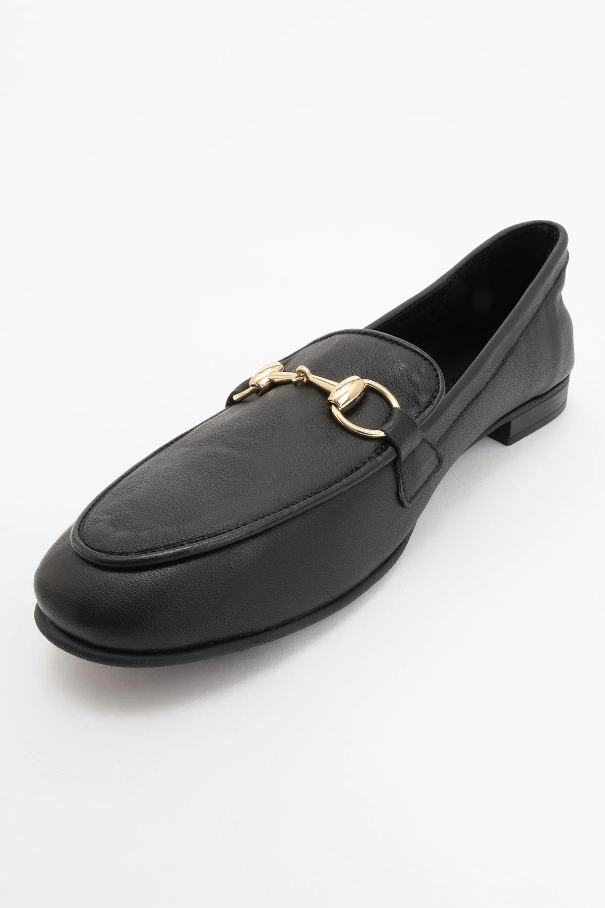 Rory - Black Leather Bit Loafers - Image 3