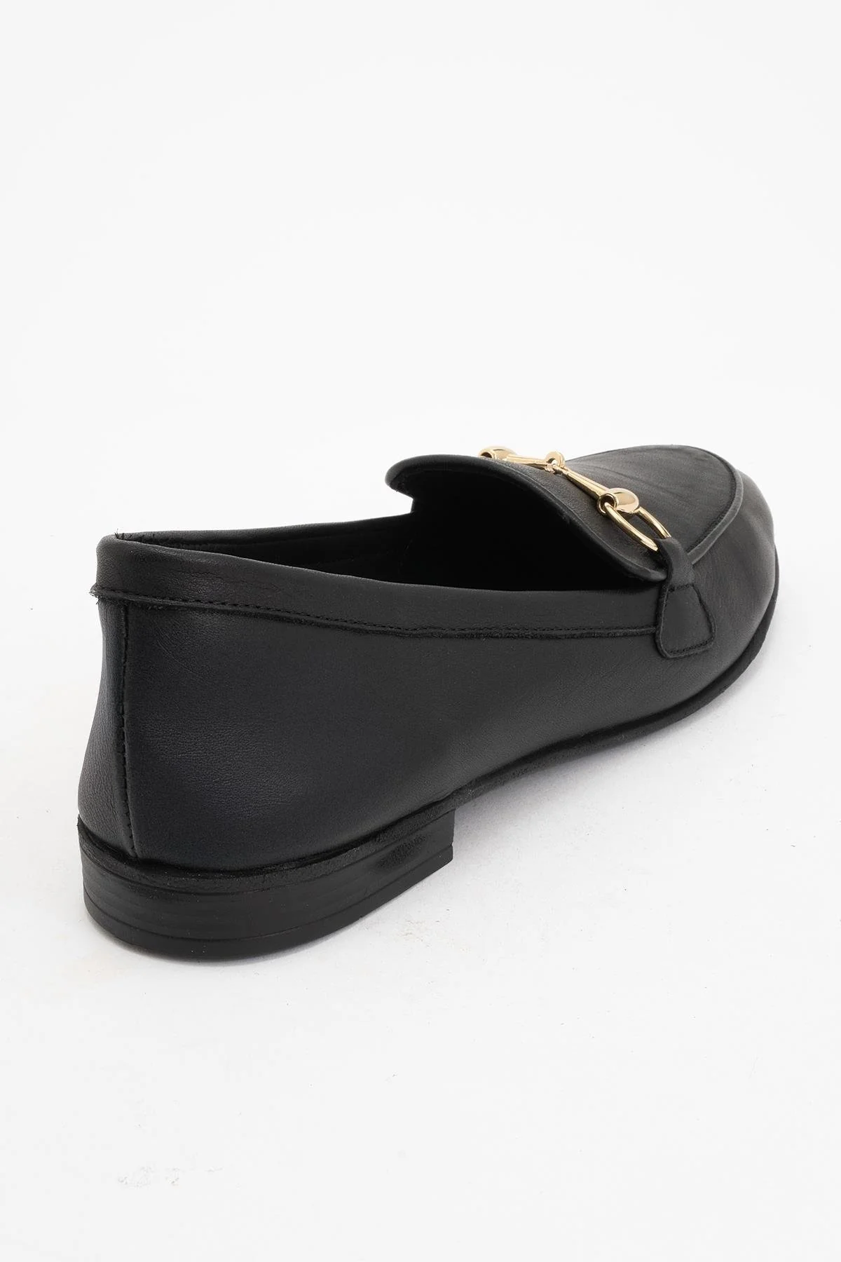 Rory - Black Leather Bit Loafers - Image 4