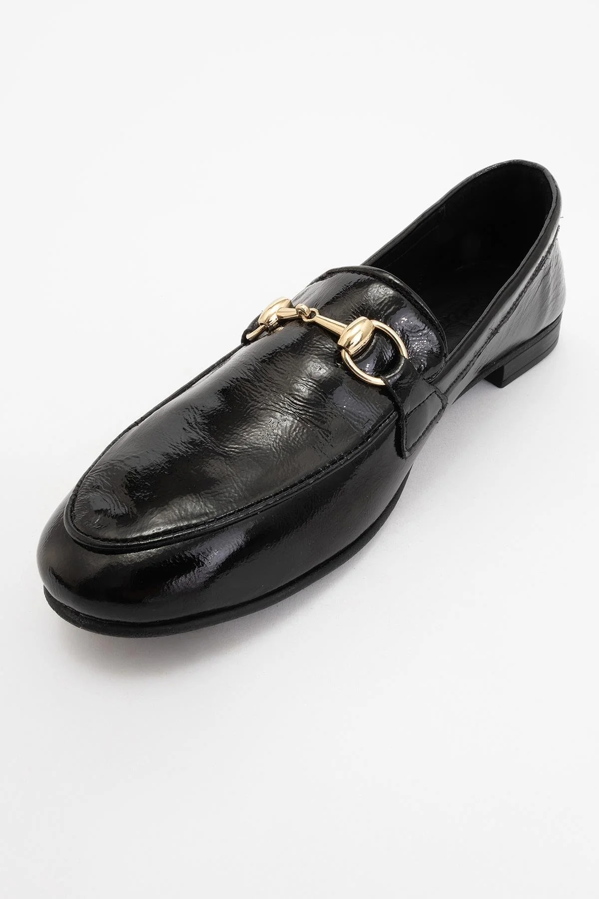 Rory - Black Patent Leather Bit Loafers - Image 3