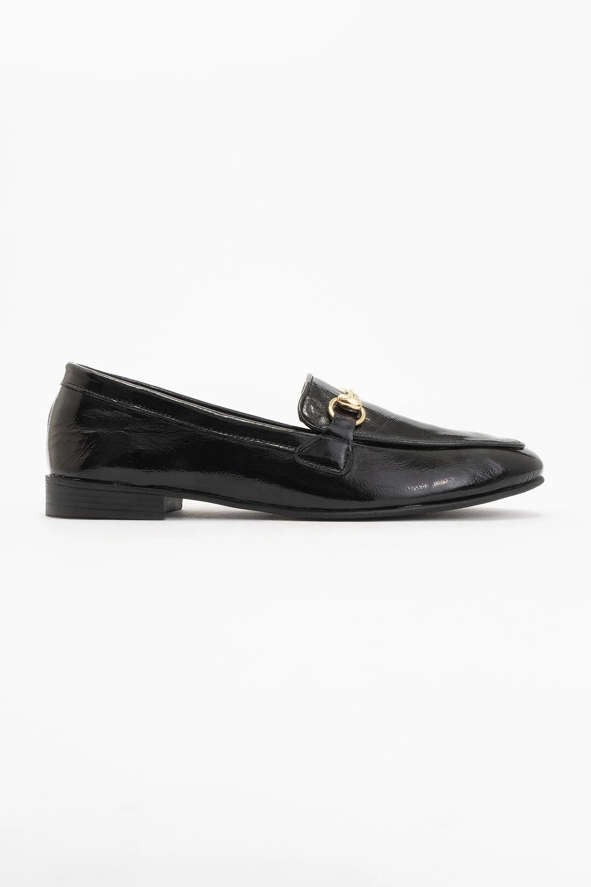 Rory - Black Patent Leather Bit Loafers - Image 5