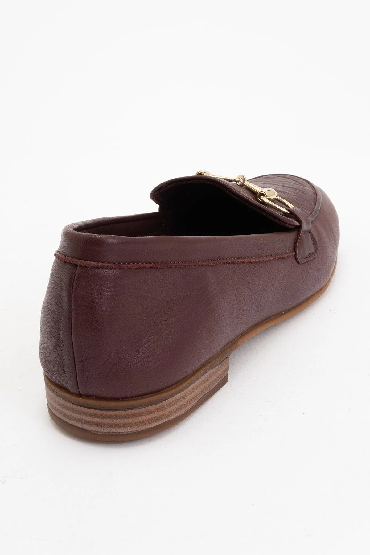 Rory - Burgundy Brown Leather Bit Loafers - Image 4