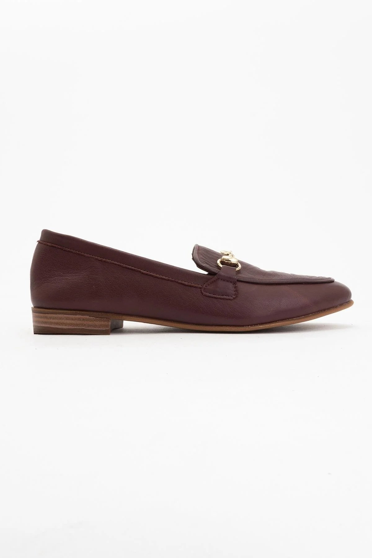 Rory - Burgundy Brown Leather Bit Loafers - Image 5