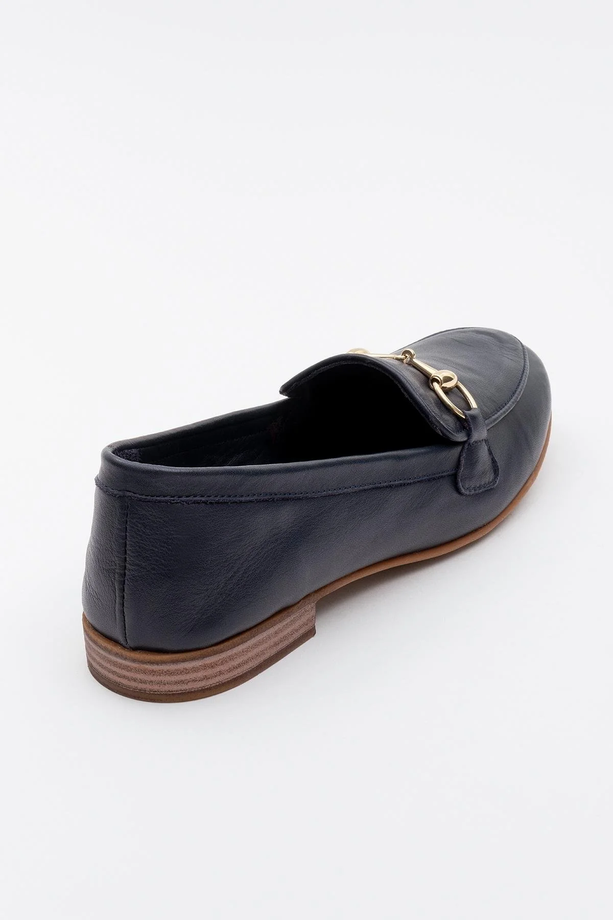 Rory - Dark Blue Leather Bit Loafers - Image 4