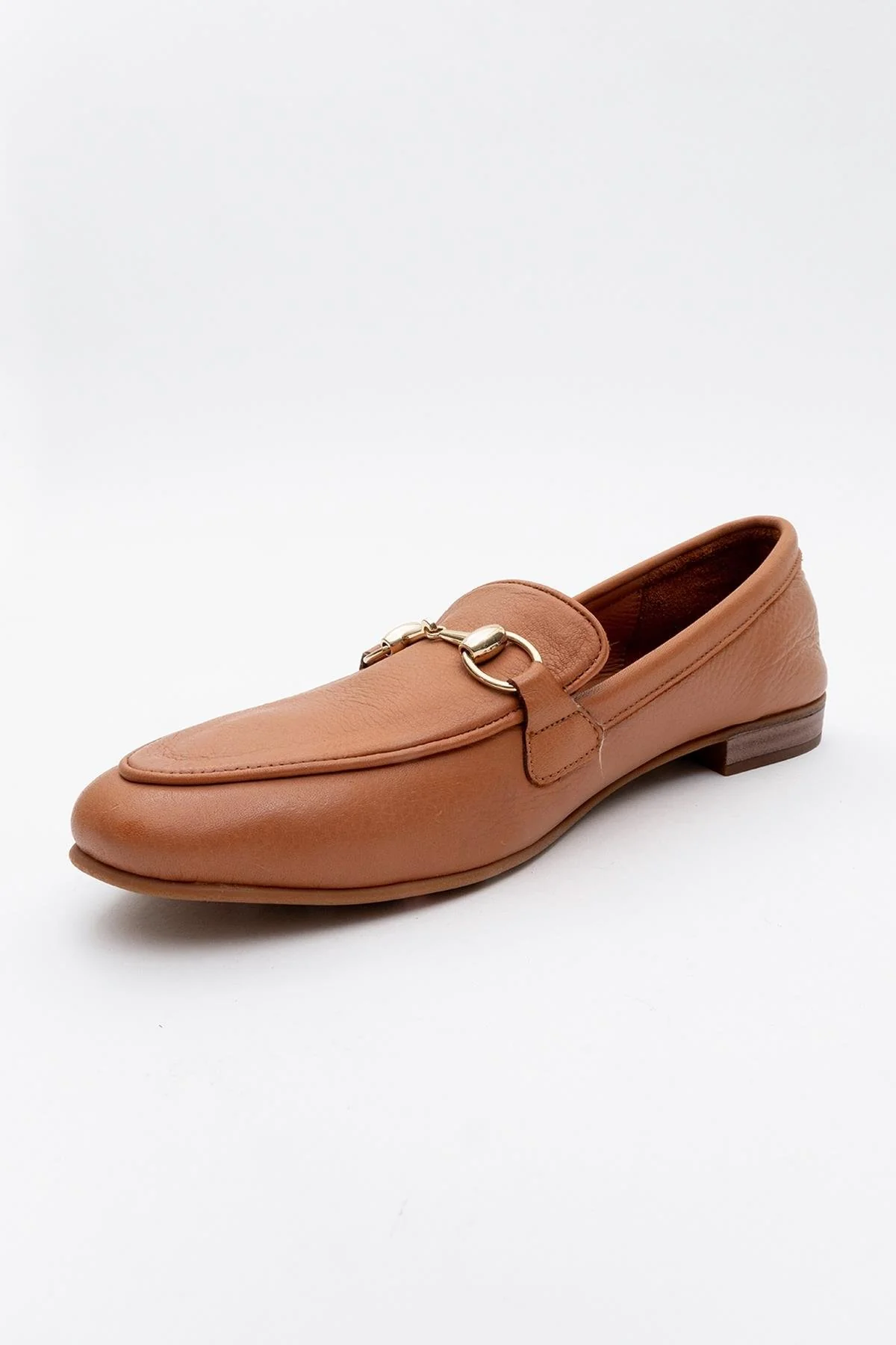 Rory - Orange Leather Bit Loafers - Image 3