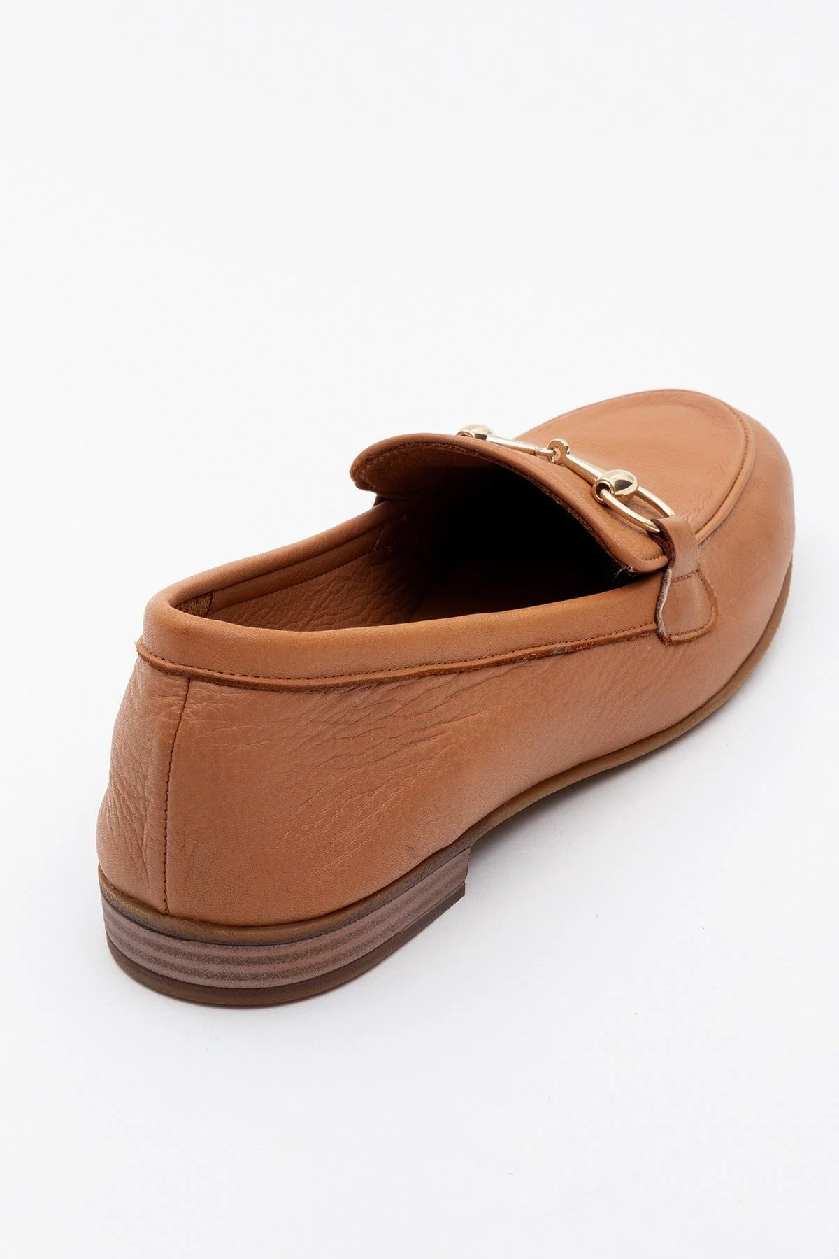 Rory - Orange Leather Bit Loafers - Image 4
