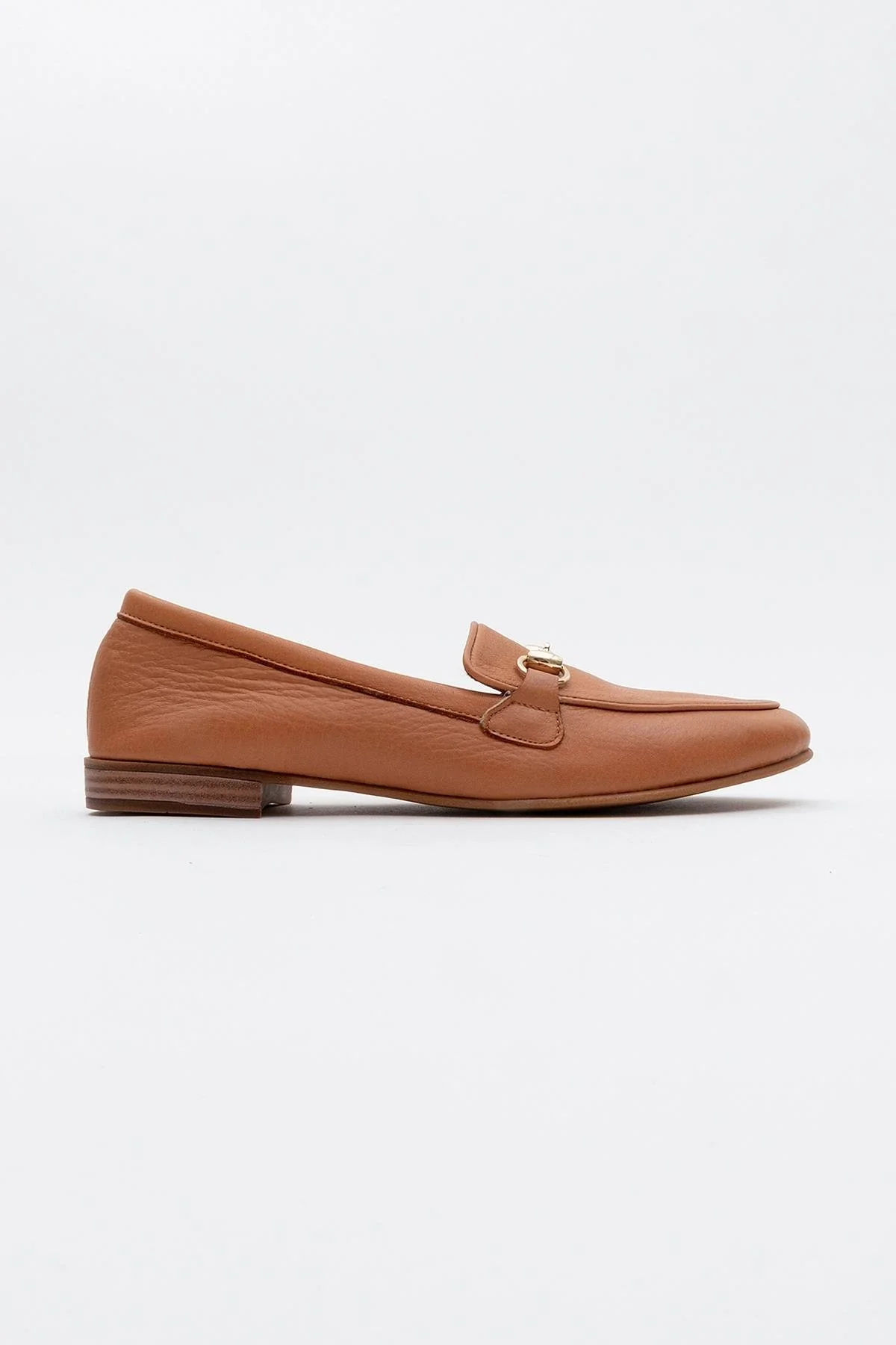 Rory - Orange Leather Bit Loafers - Image 5