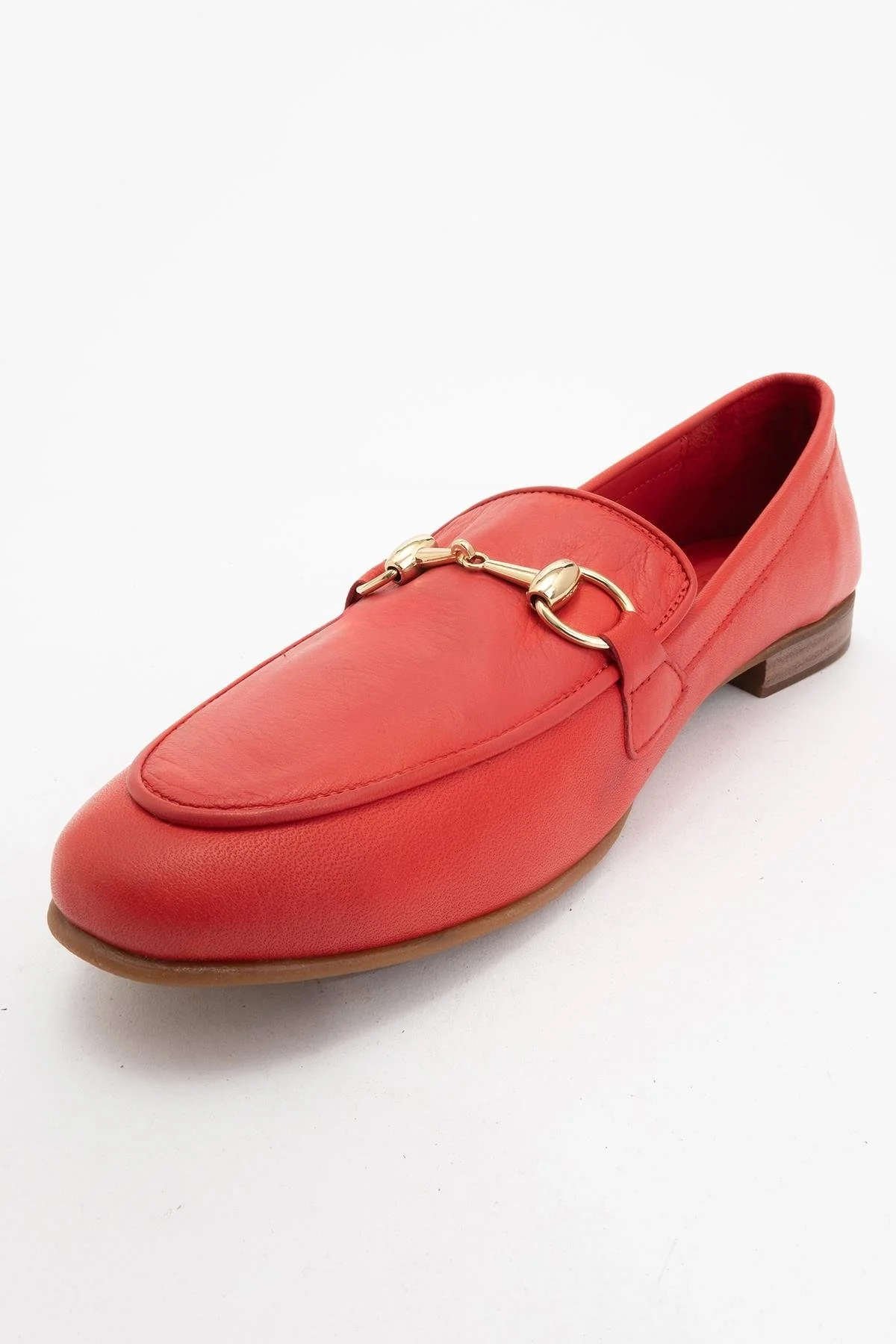 Rory - Red Leather Bit Loafers - Image 3