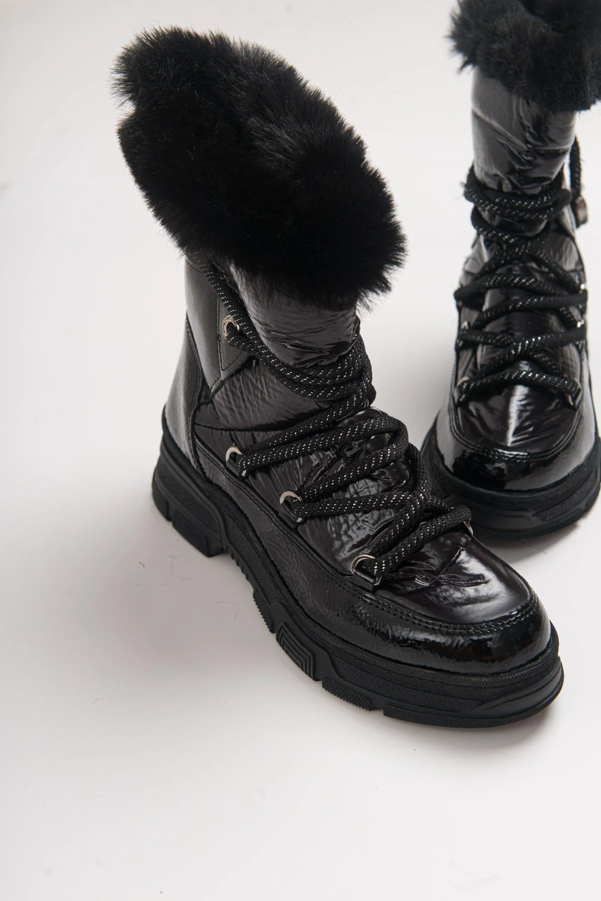 Rosie Black Fur-Lined Winter Boot (Women) - Image 2