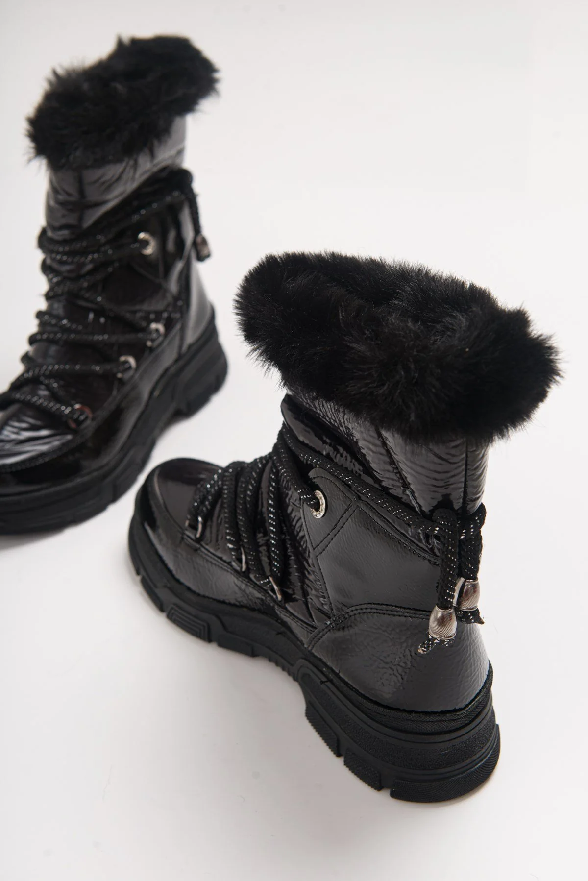 Rosie Black Fur-Lined Winter Boot (Women) - Image 3