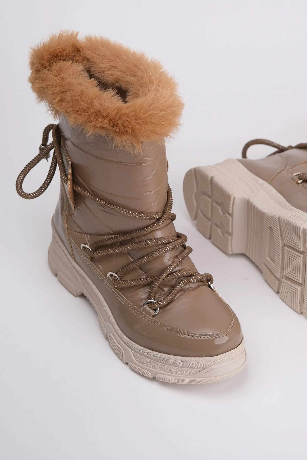 Rosie Light Brown Fur-Lined Winter Boot (Women) - Image 2