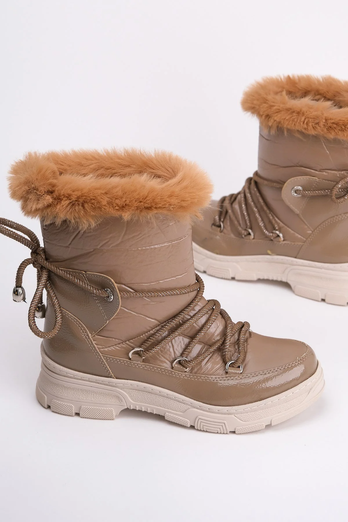 Rosie Light Brown Fur-Lined Winter Boot (Women) - Image 3