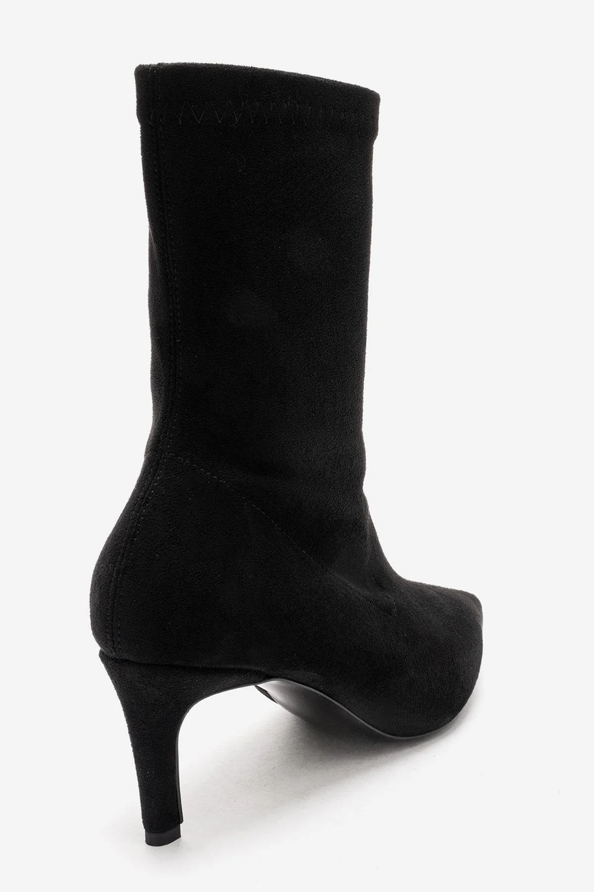 ROSSANO - Black Suede Stiletto Heel Boot (Women) - Image 4