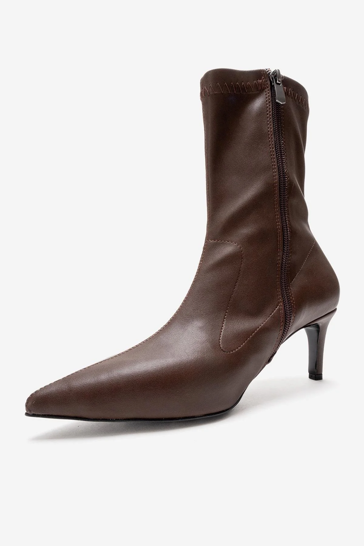 ROSSANO - Brown Stiletto Heel Boot (Women) - Image 4