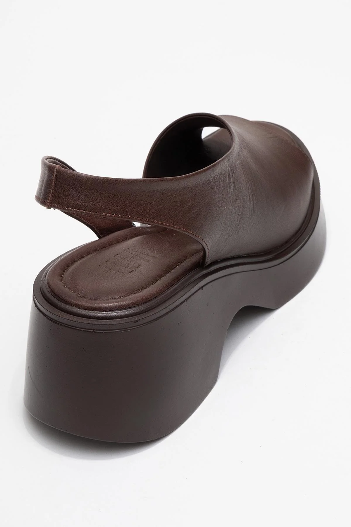 Roy - Cognac Genuine Leather Wedge Sandal (Women) - Image 5