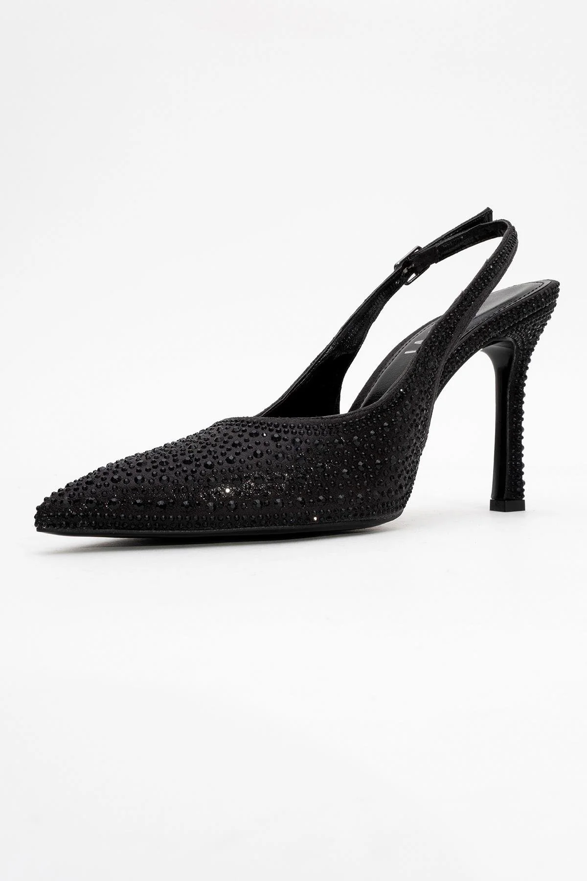 Roya - Black Jeweled Pointed Toe Stiletto (Women) - Image 4