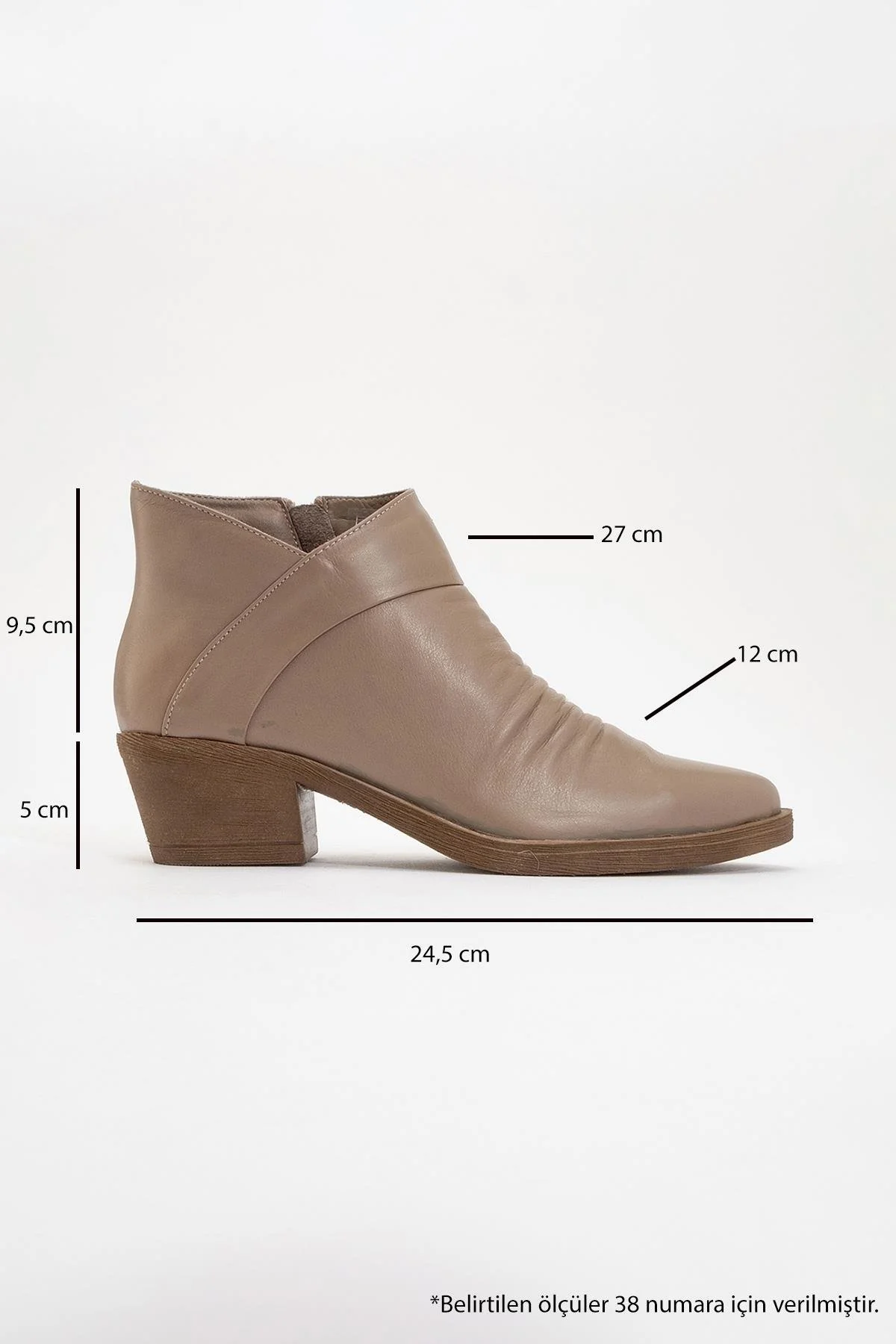 Rule - Taupe Genuine Leather Block Heel Boot (Women) - Image 4