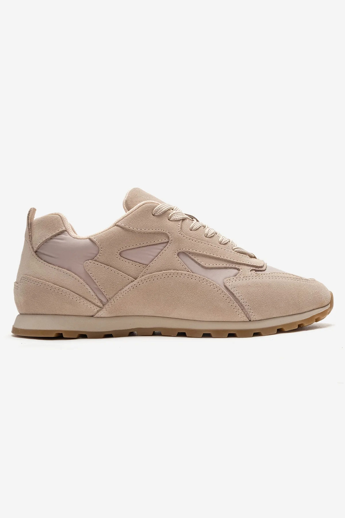 Sahra - Beige Genuine Leather Sneaker (Women) - Image 4