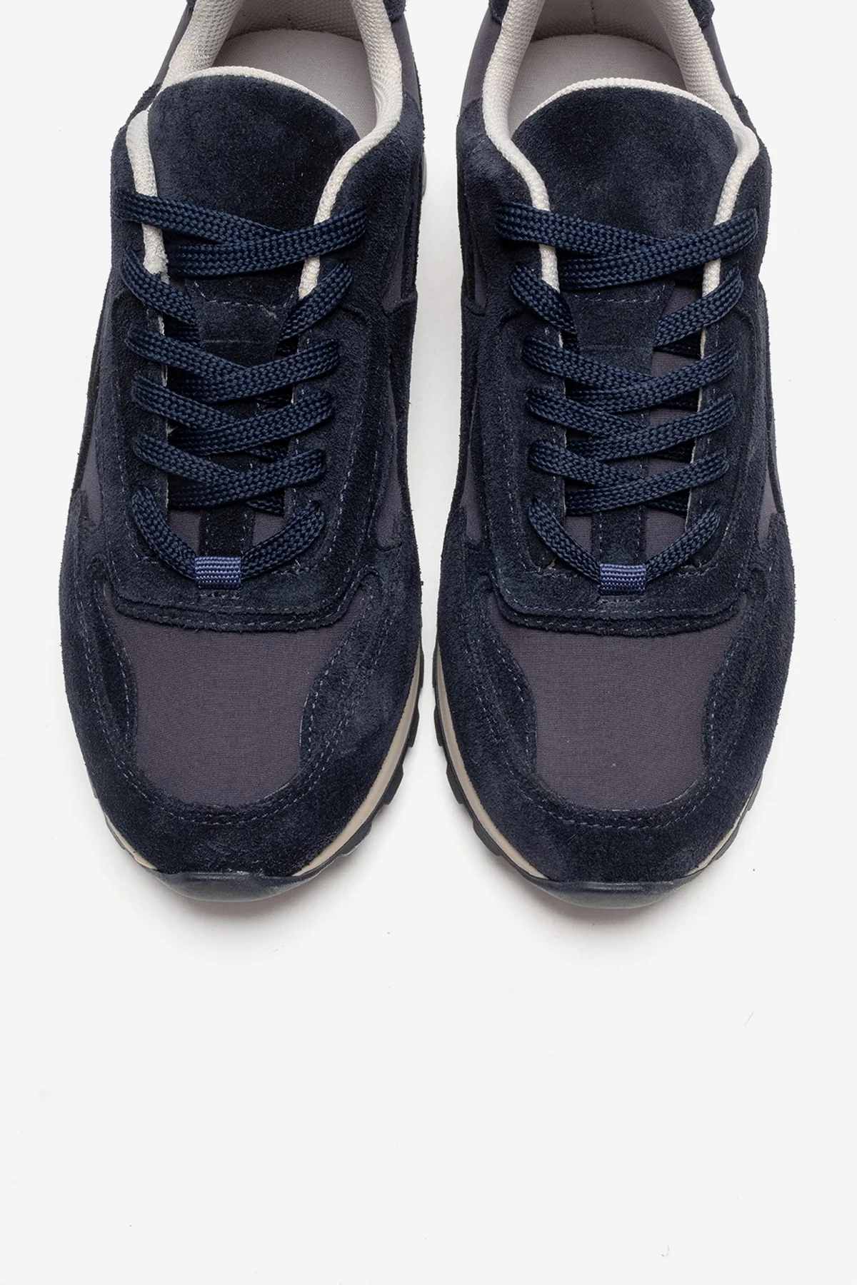 Sahra - Navy Genuine Leather Sneaker (Women) - Image 2