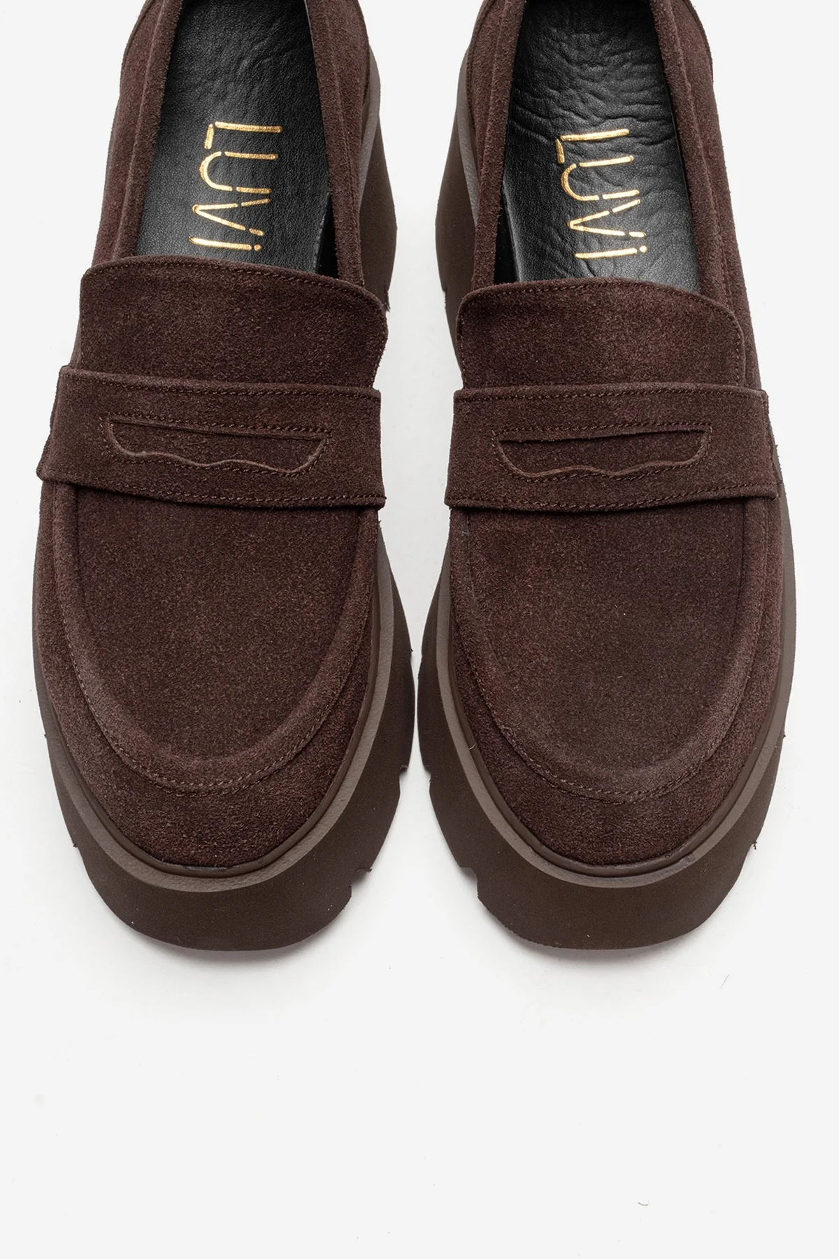 SANTIA - Brown Chunky Platform Loafer (Women) - Image 2