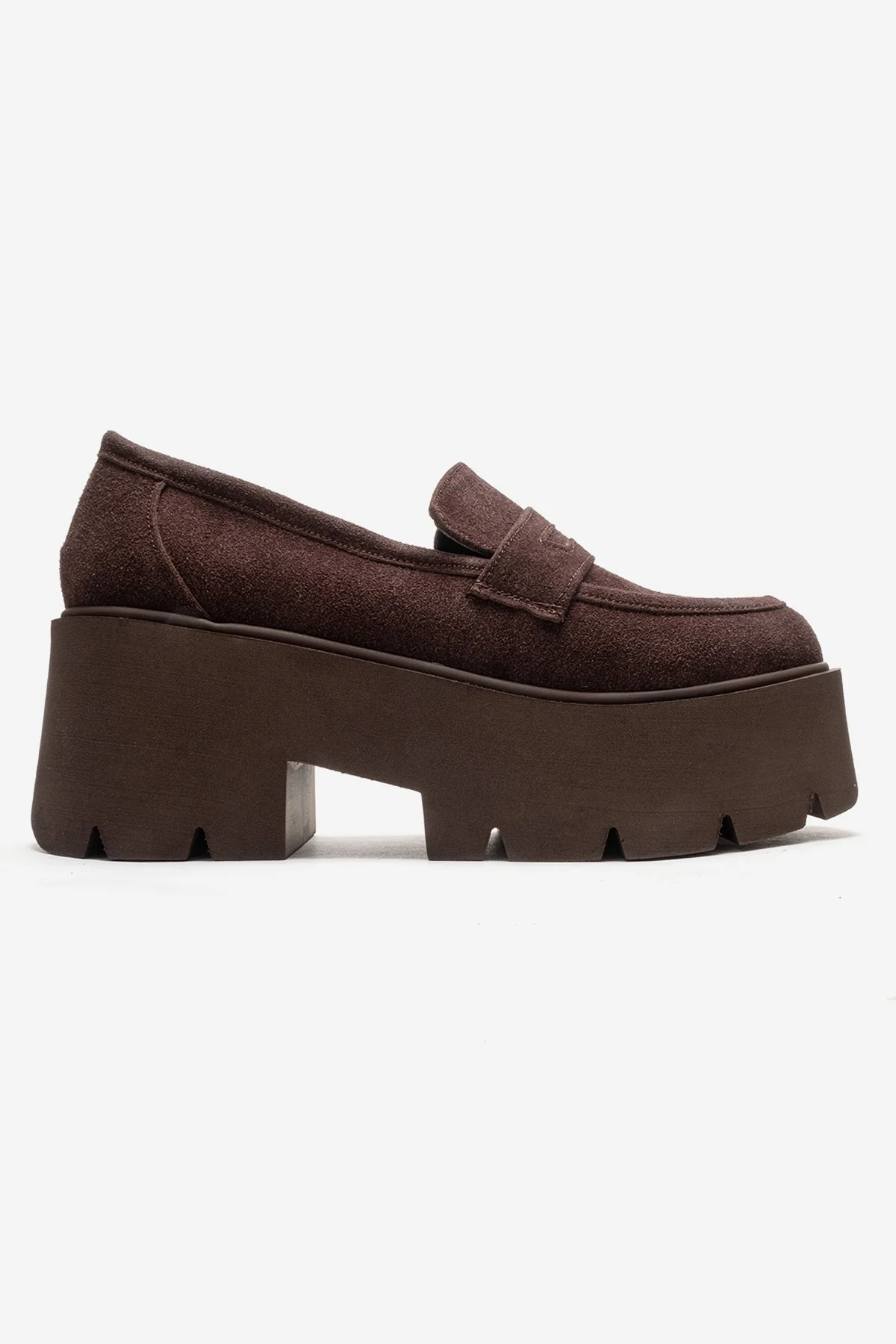SANTIA - Brown Chunky Platform Loafer (Women) - Image 4
