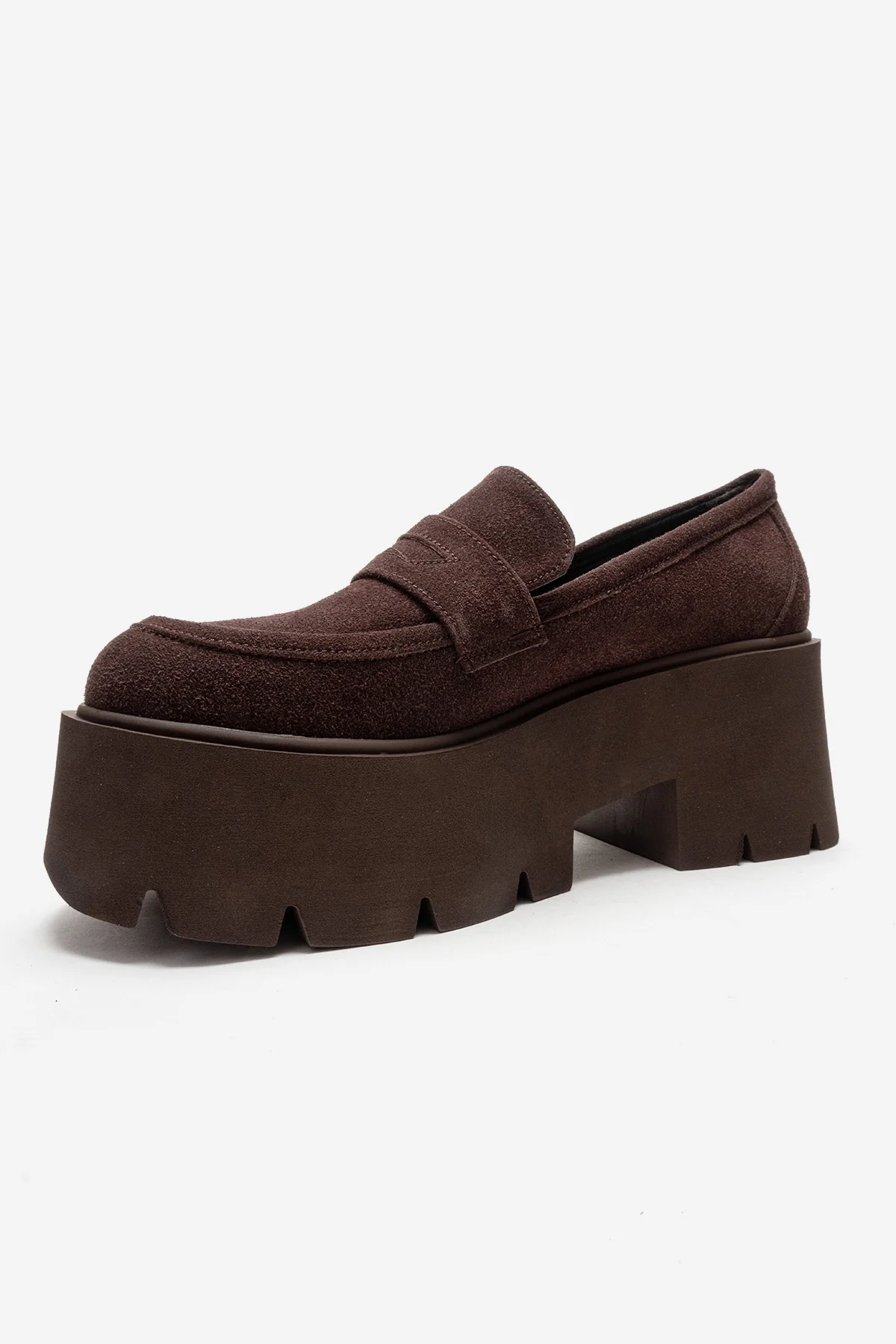 SANTIA - Brown Chunky Platform Loafer (Women) - Image 6