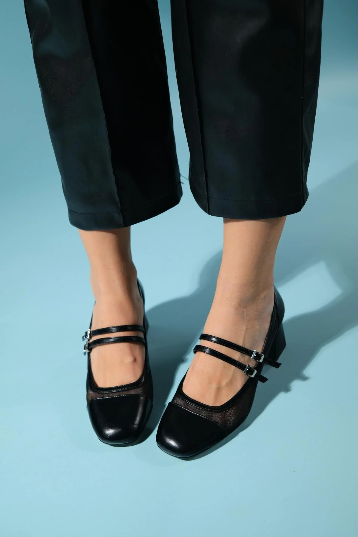 Scots - Black Block Heel Shoe (Women) - Image 5