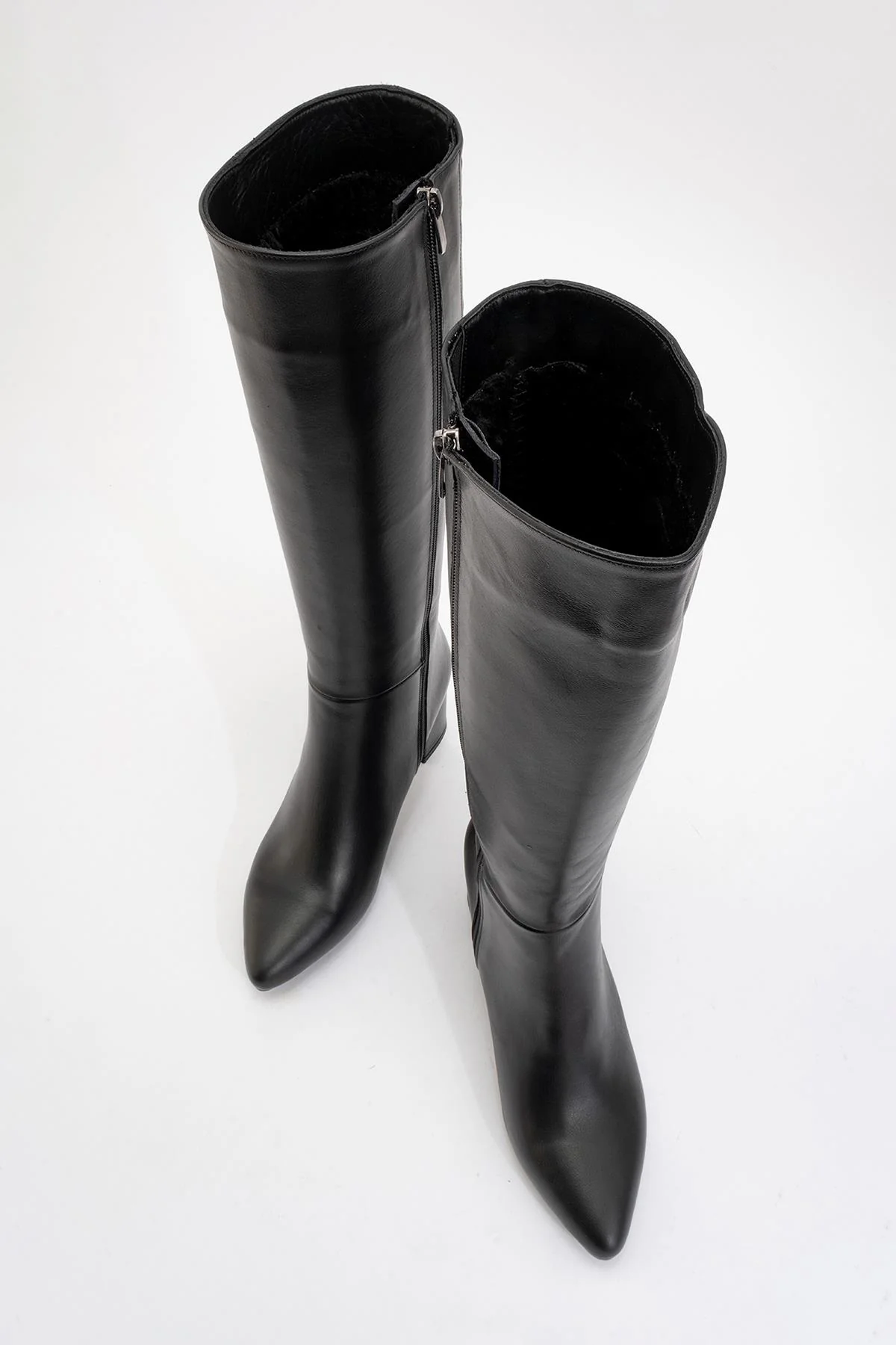 Sejas - Black Genuine Leather Heeled Boot (Women) - Image 2