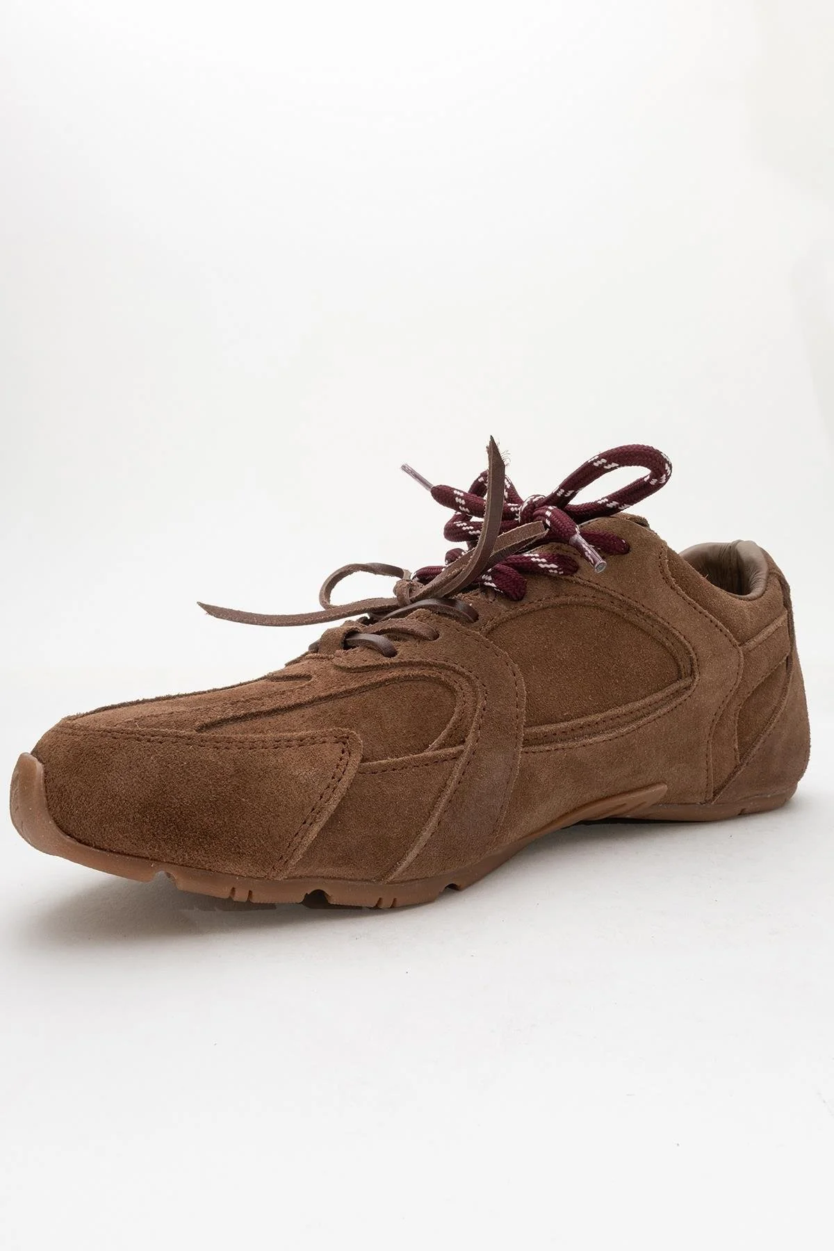 Selena - Brown Suede Leather Sneakers (Women) - Image 3