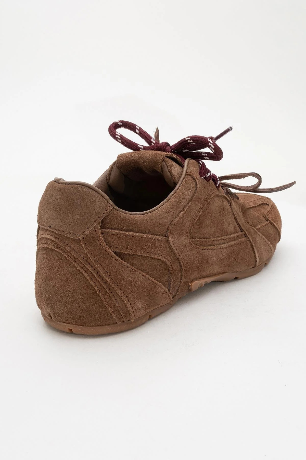 Selena - Brown Suede Leather Sneakers (Women) - Image 4
