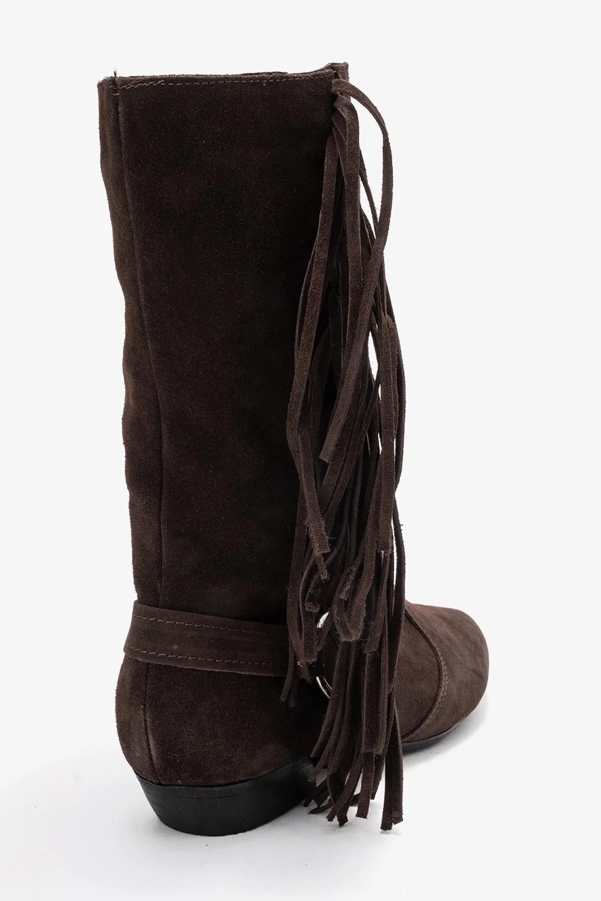 Selora - Brown Genuine Leather Buckle Western Boot (Women) - Image 5