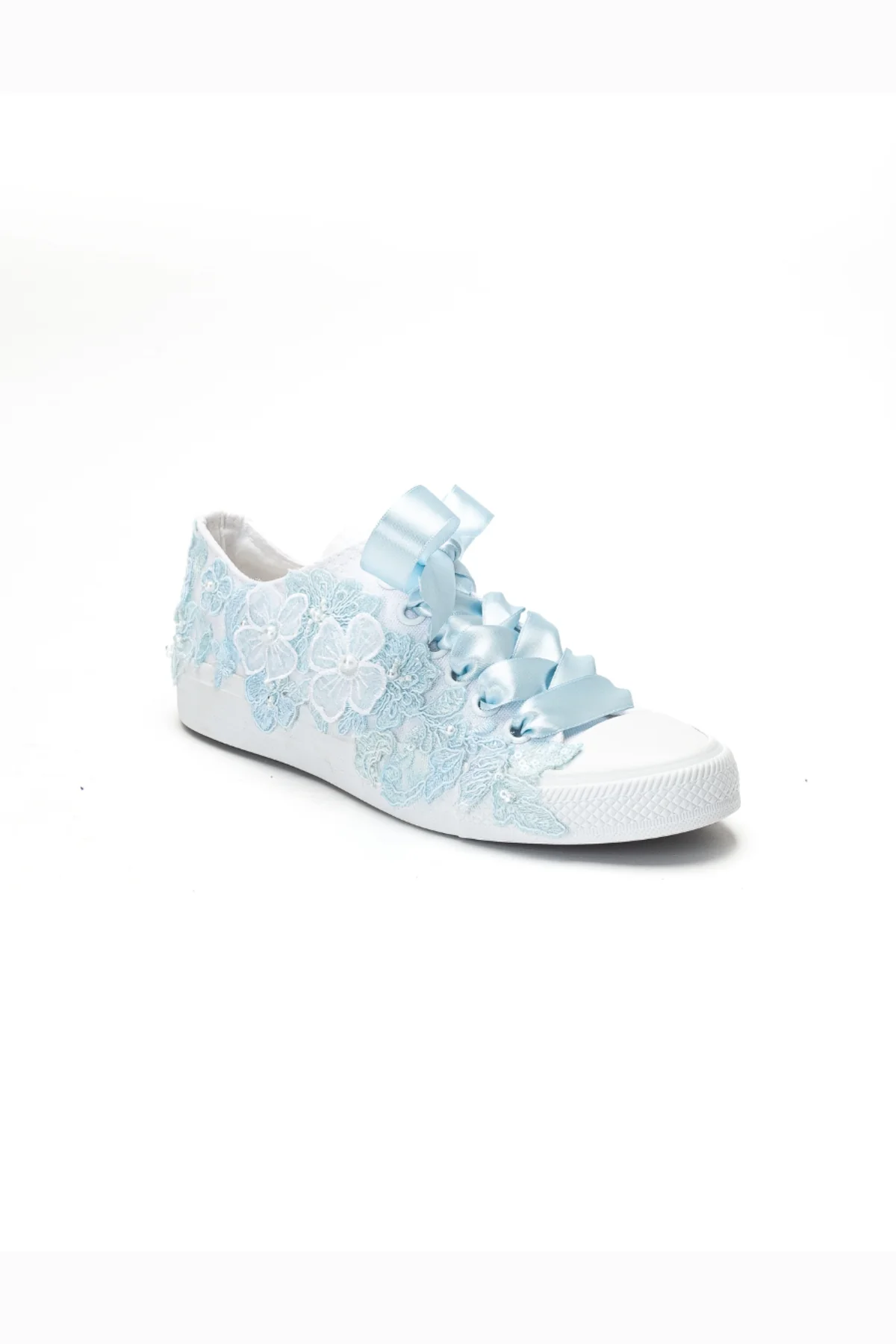 Serenelle Blue Lace Bridal Sneaker