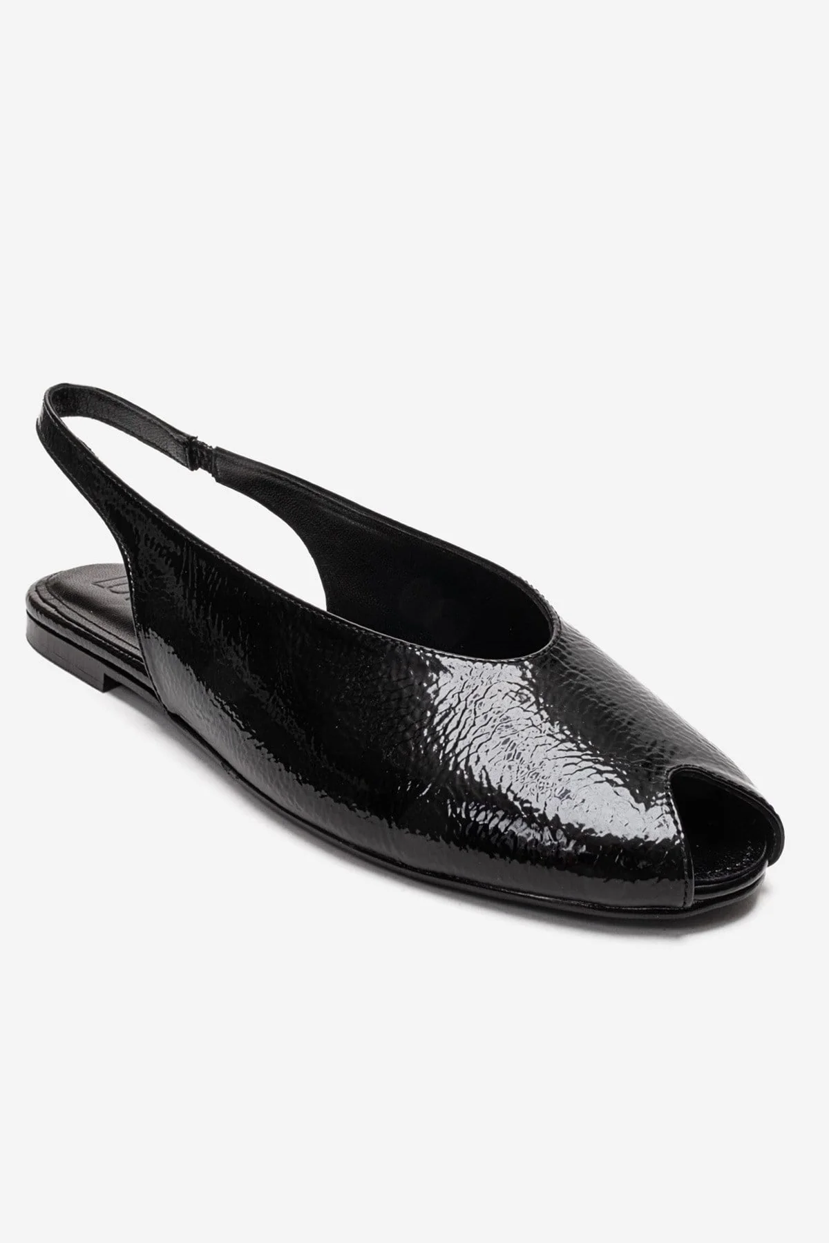 SERINA - Black Genuine Leather Sandal (Women) - Image 3