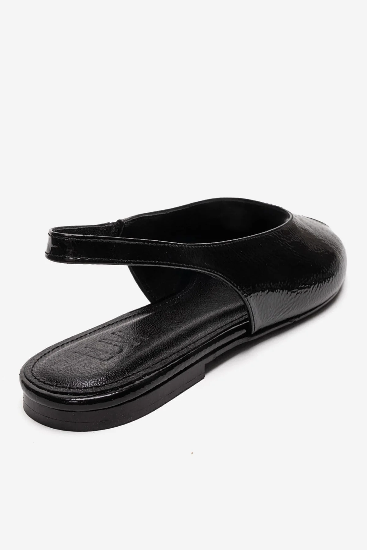 SERINA - Black Genuine Leather Sandal (Women) - Image 5