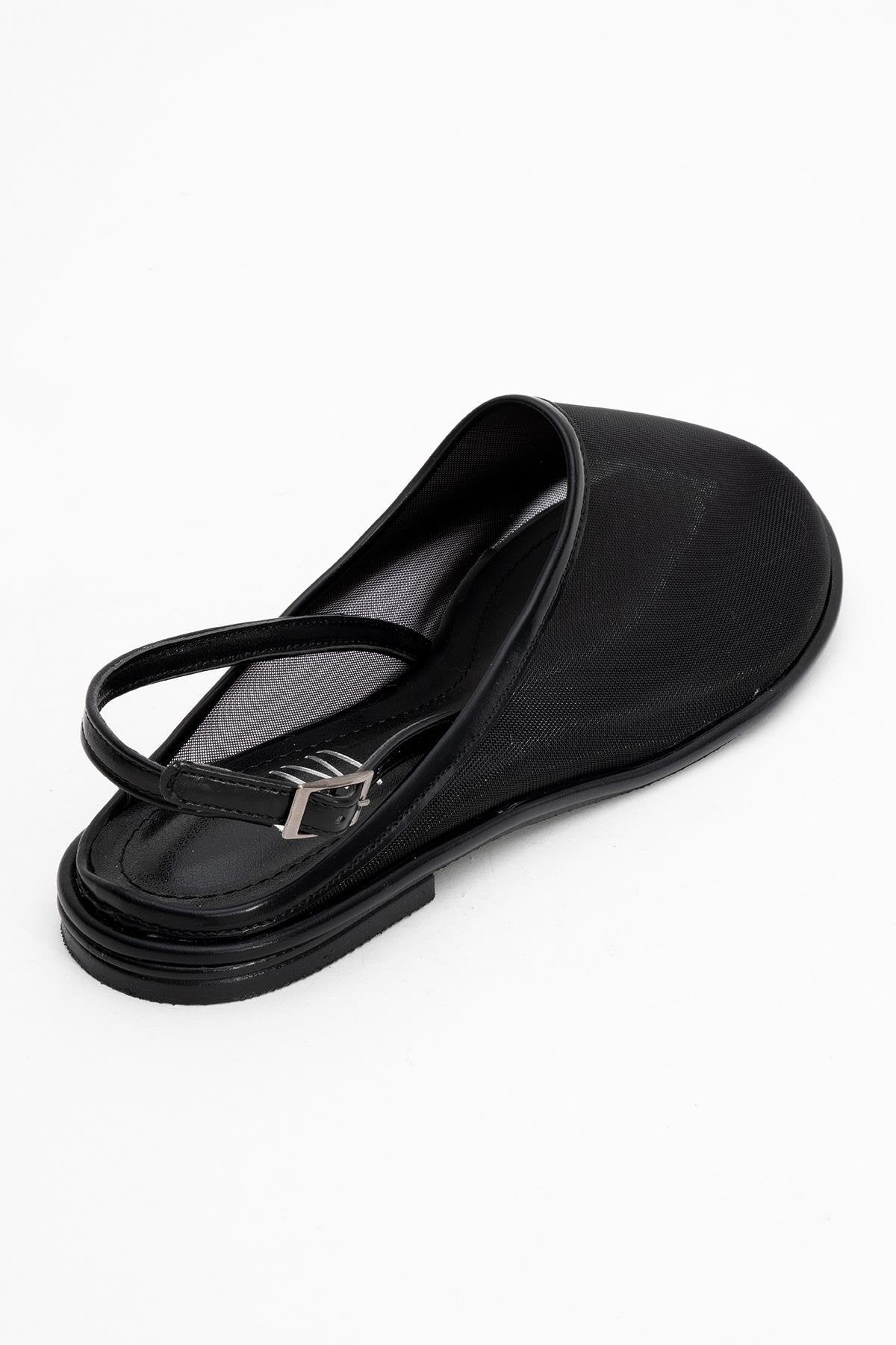 Shen Black Mesh Sandal (Women) - Image 5
