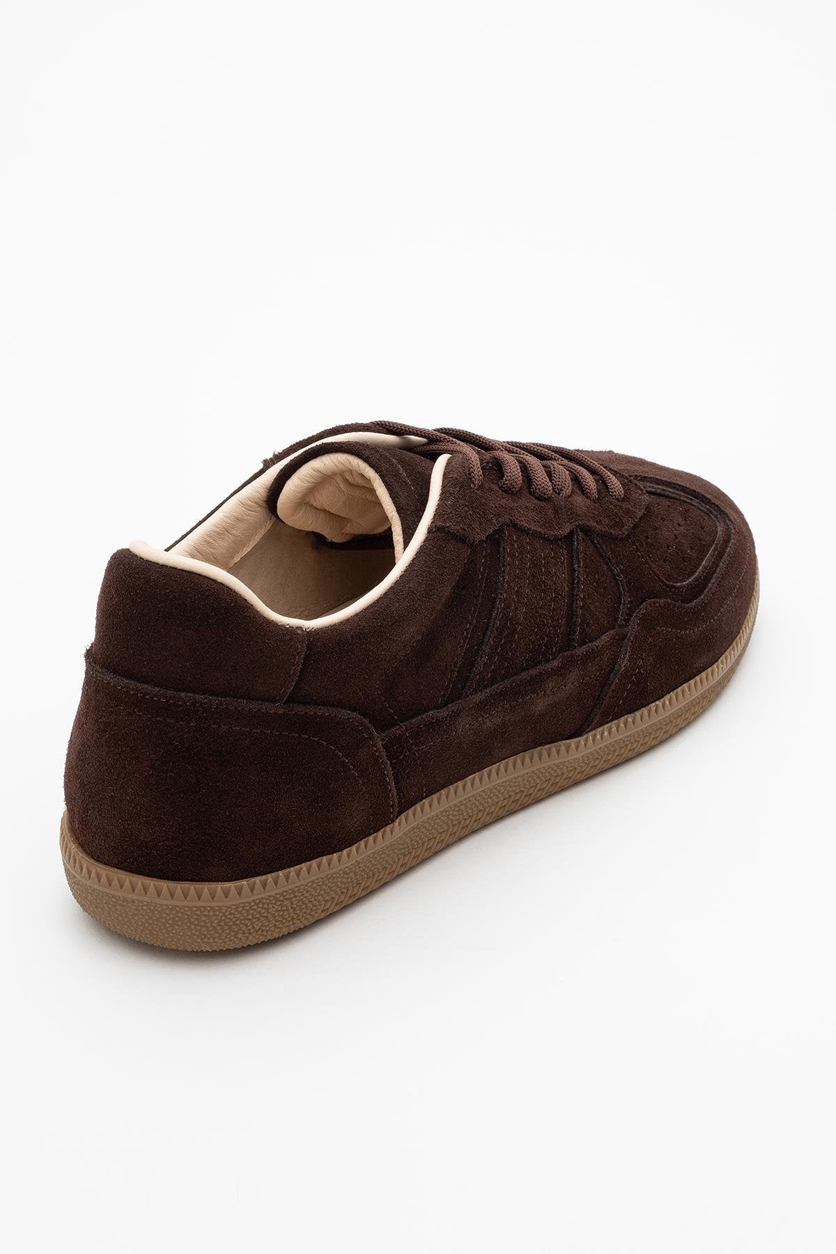 Shiva - Brown Suede Leather Sneakers (Women) - Image 4