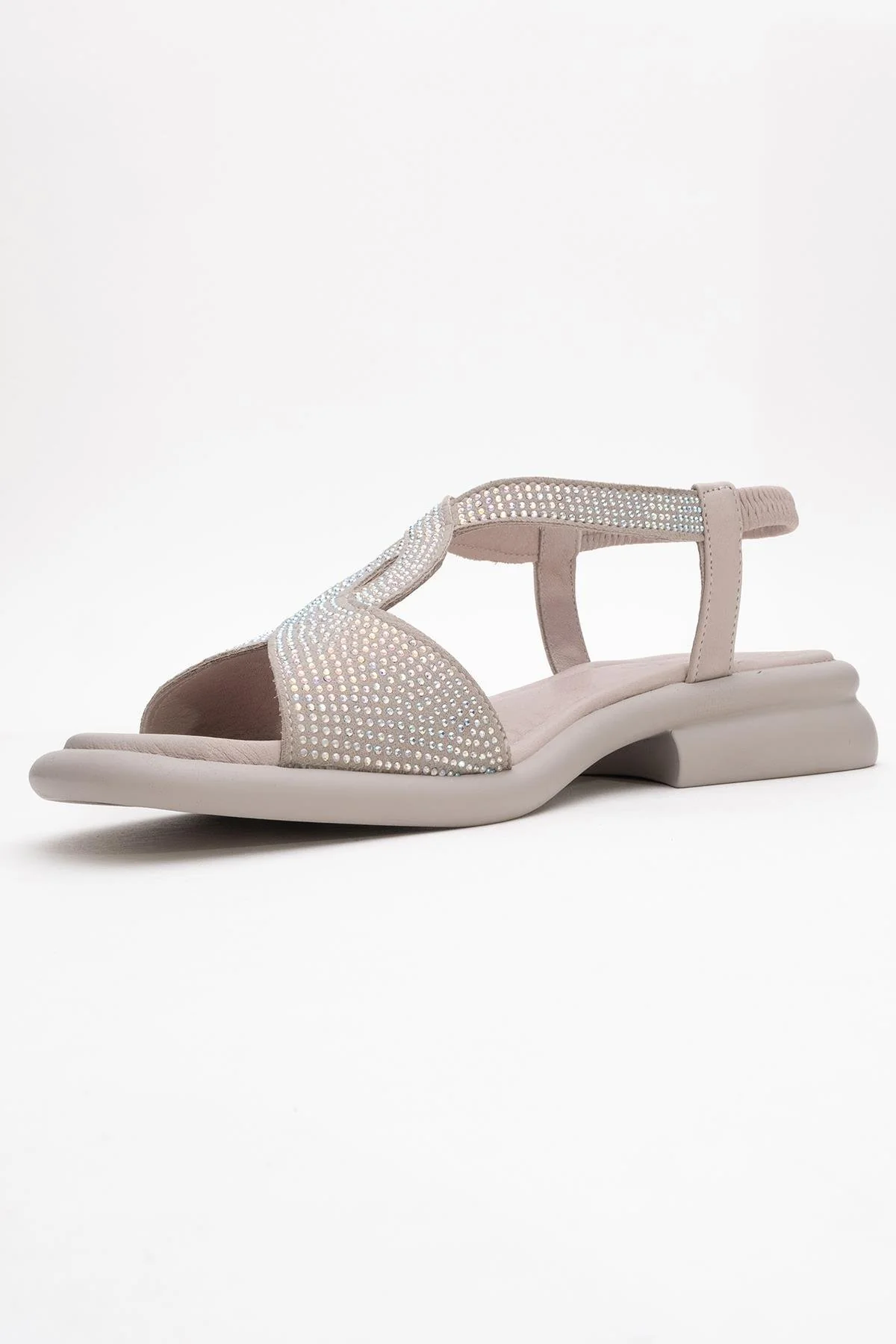 Sieglinde Light Pink Embellished Leather Sandal (Women) - Image 4