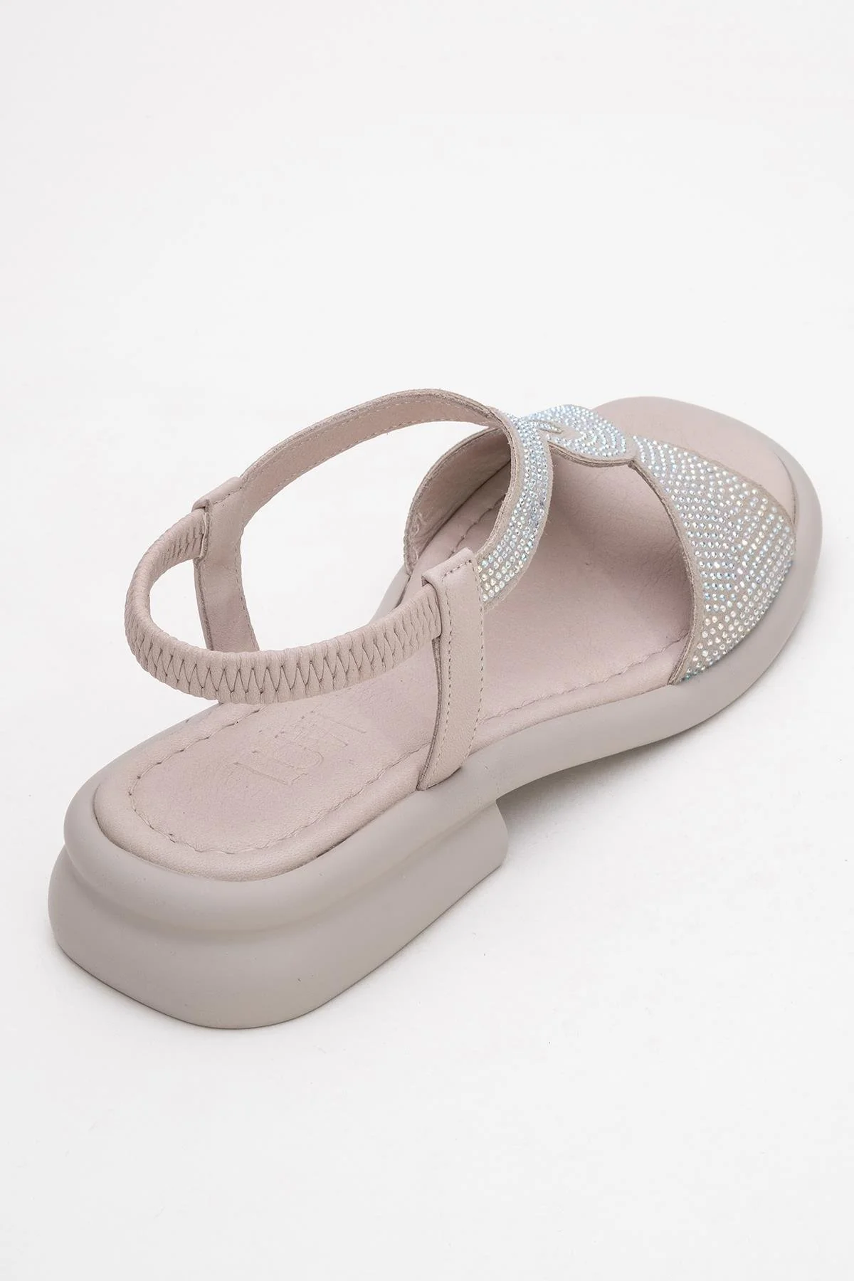 Sieglinde Light Pink Embellished Leather Sandal (Women) - Image 5