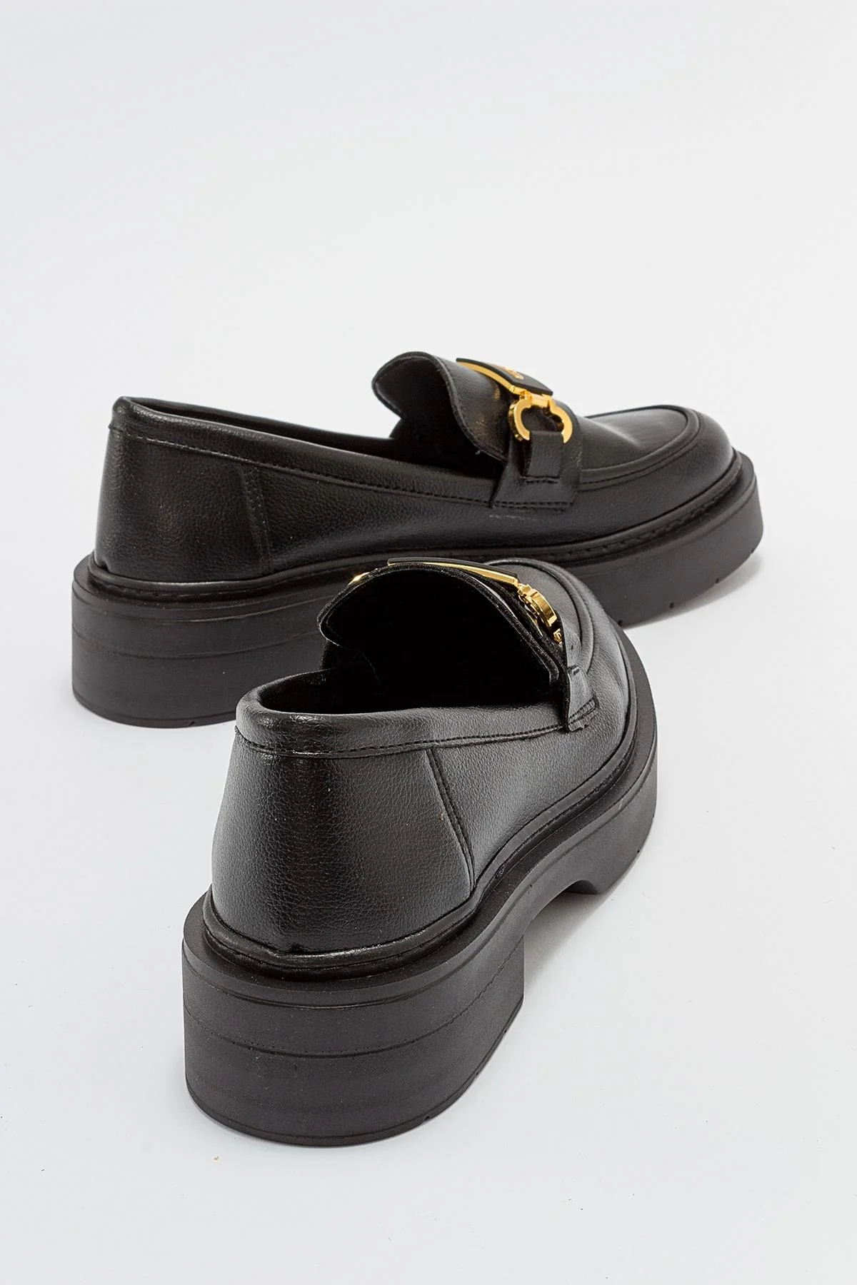 Simone - Black Bit Platform Loafers - Image 4