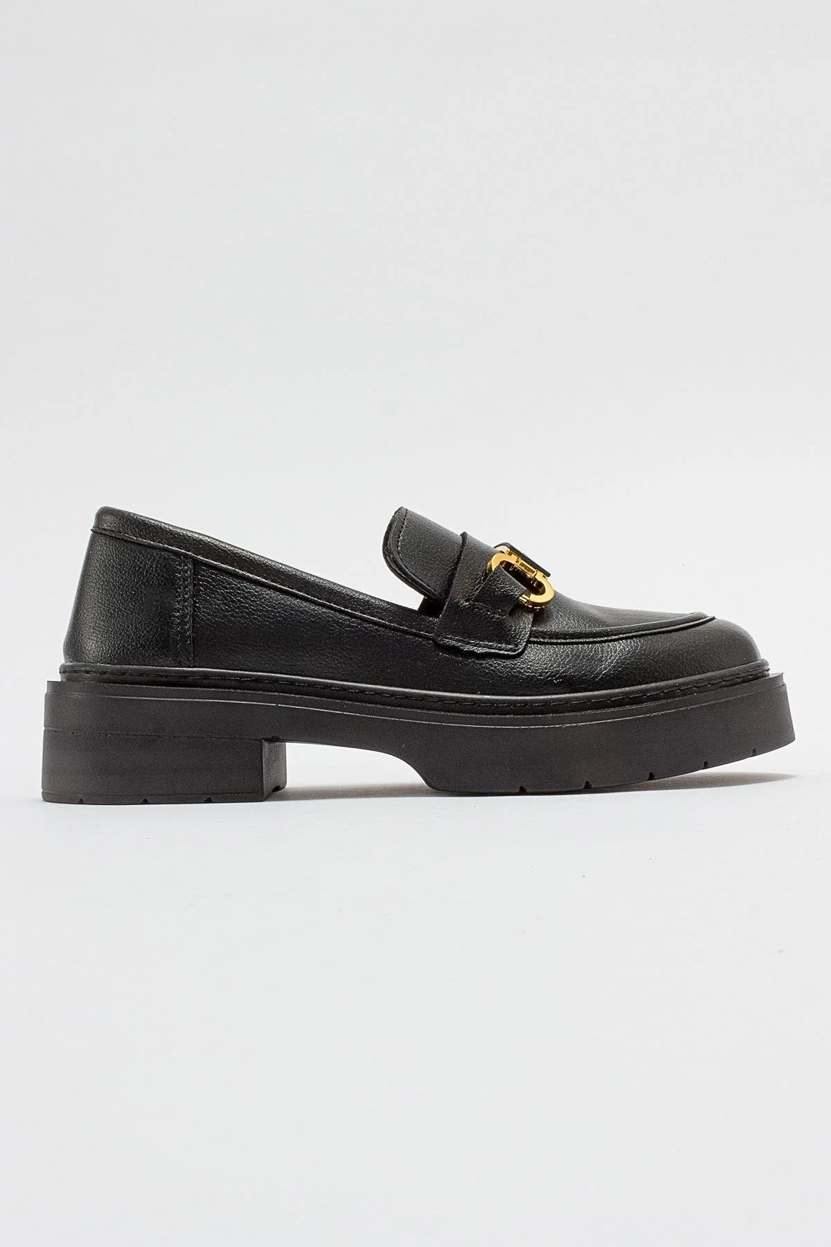 Simone - Black Bit Platform Loafers - Image 6