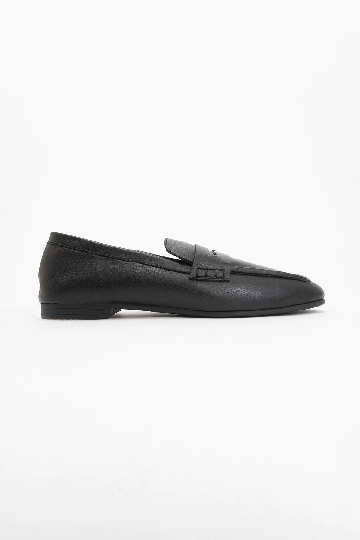 Skye - Black Leather Loafers (Women) - Image 5