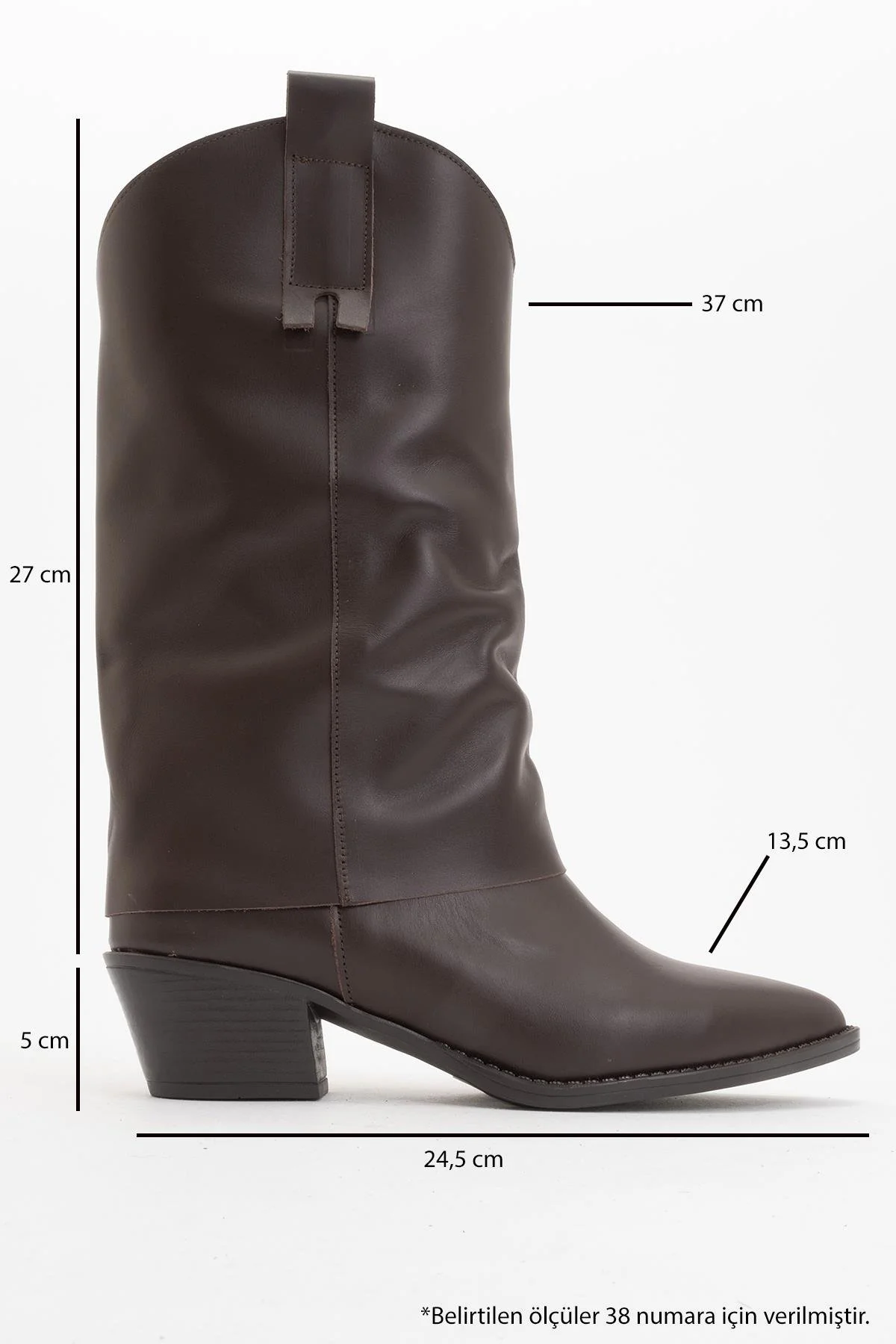 Sojo - Brown Genuine Leather Block Heel Ankle Boot (Women) - Image 5