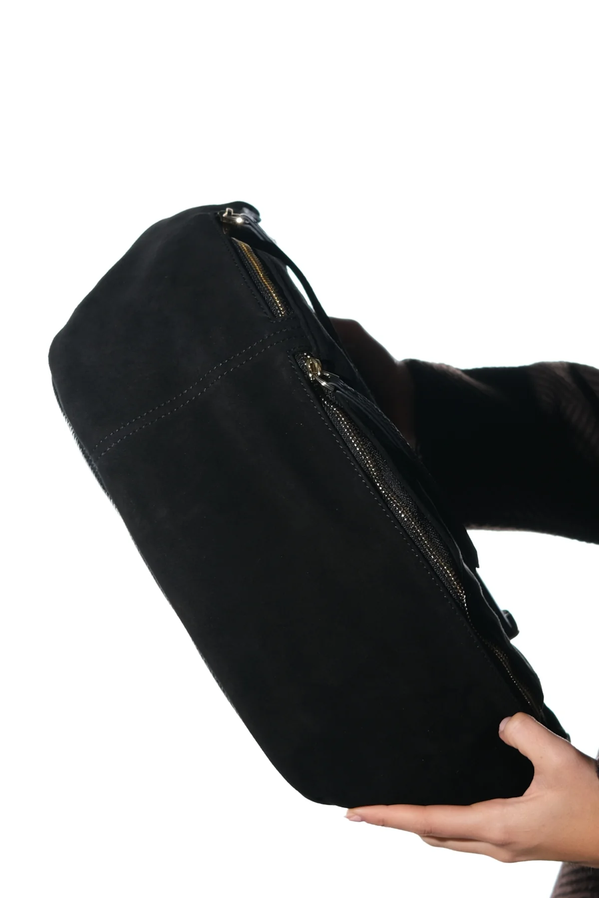 SOLA - Black Genuine Leather Body Bag (Women) - Image 3