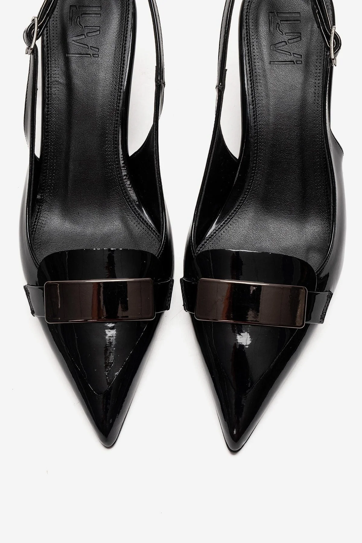 SOLLENNE - Black Stiletto Pump (Women) - Image 2