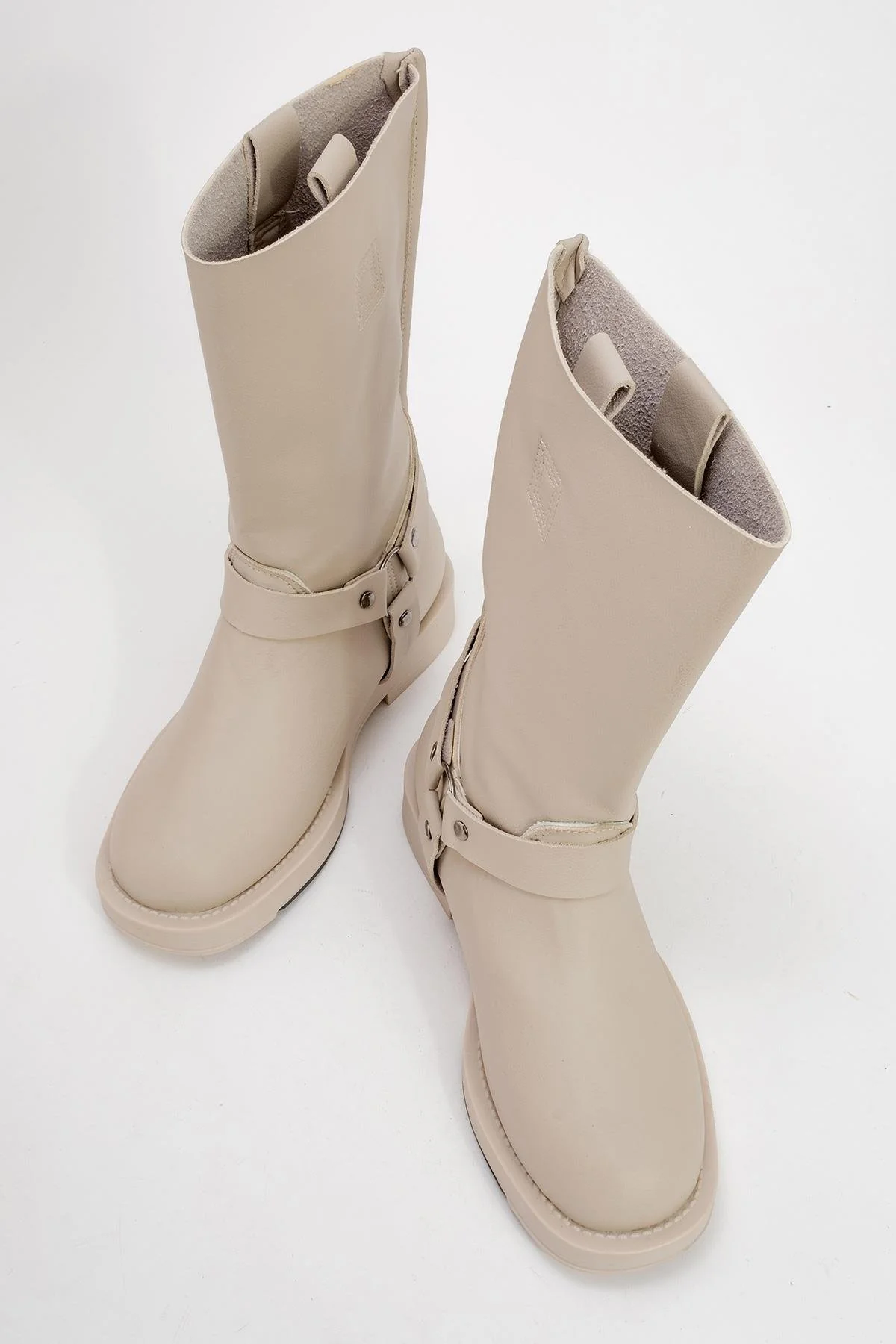 Solva - Beige Riding Boot (Women) - Image 2