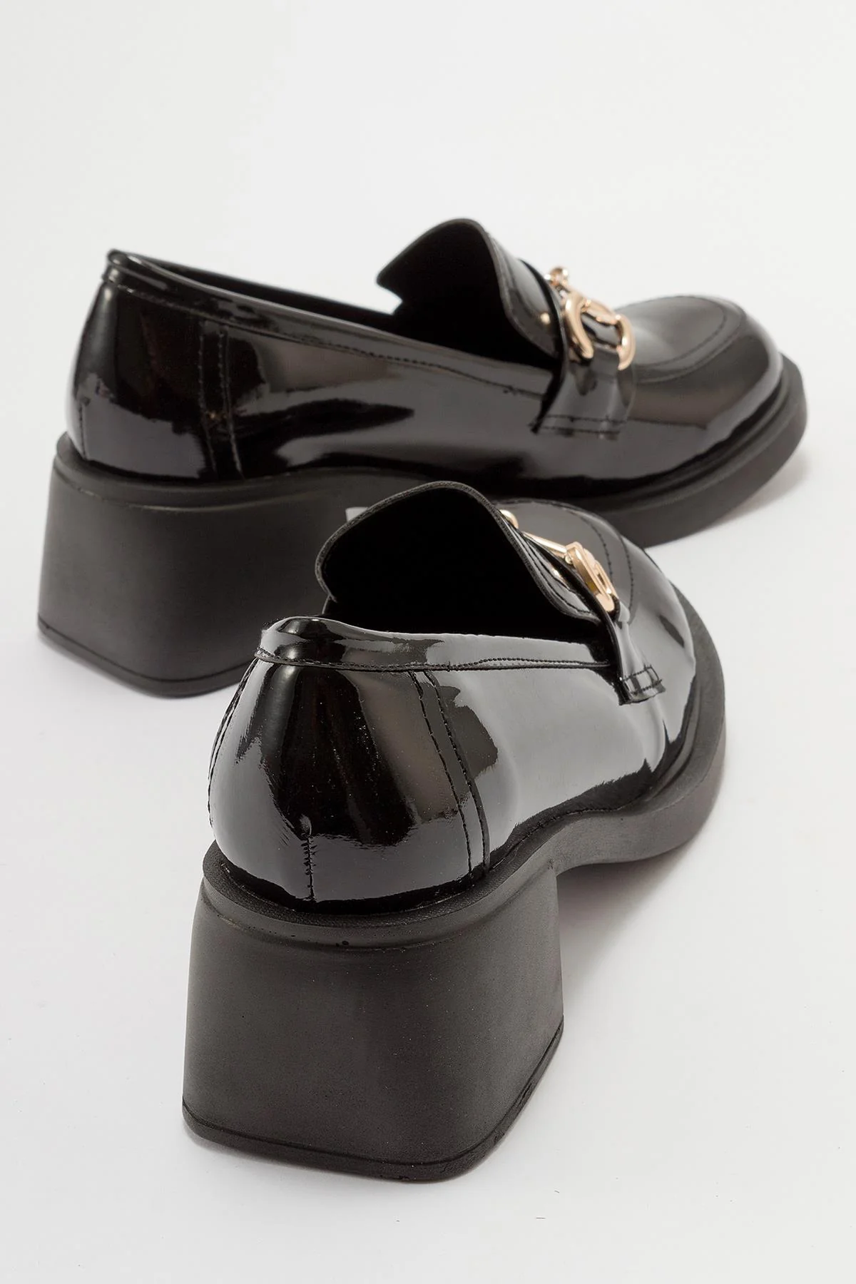 Sono - Black Patent Heeled Shoe (Women) - Image 5