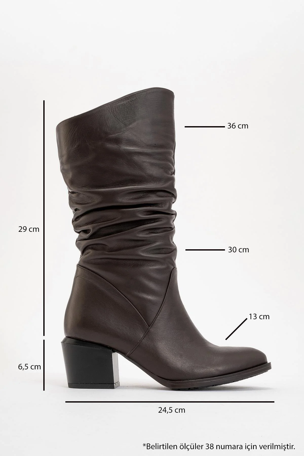 Soule - Cognac Genuine Leather Heeled Short Boot (Women) - Image 4