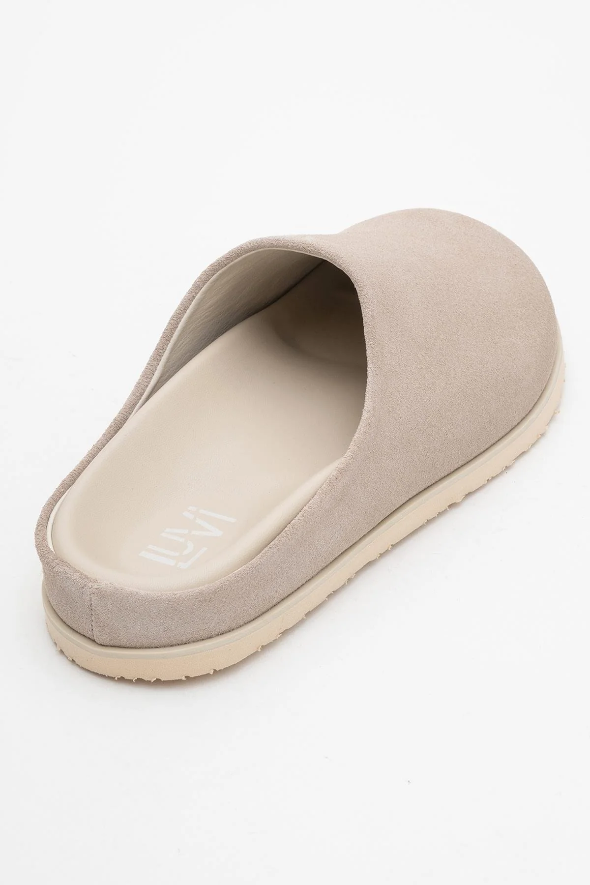 Space - Beige Suede Leather Slide Sandal (Women) - Image 5