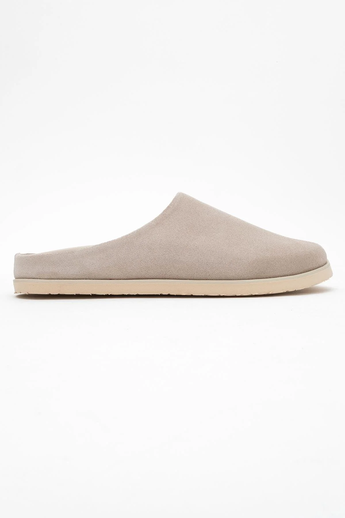 Space - Beige Suede Leather Slide Sandal (Women) - Image 6