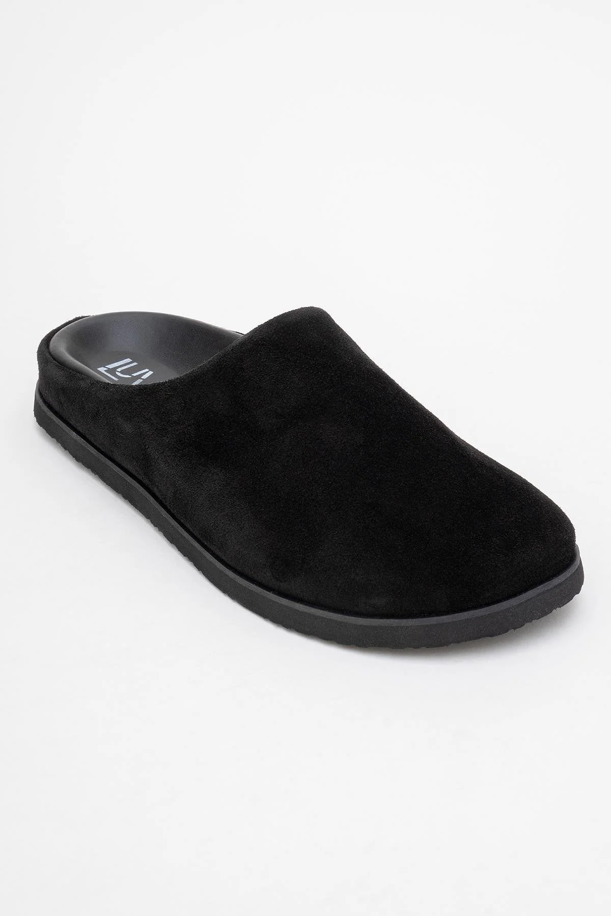 Space - Black Suede Leather Slide Sandal (Women) - Image 3